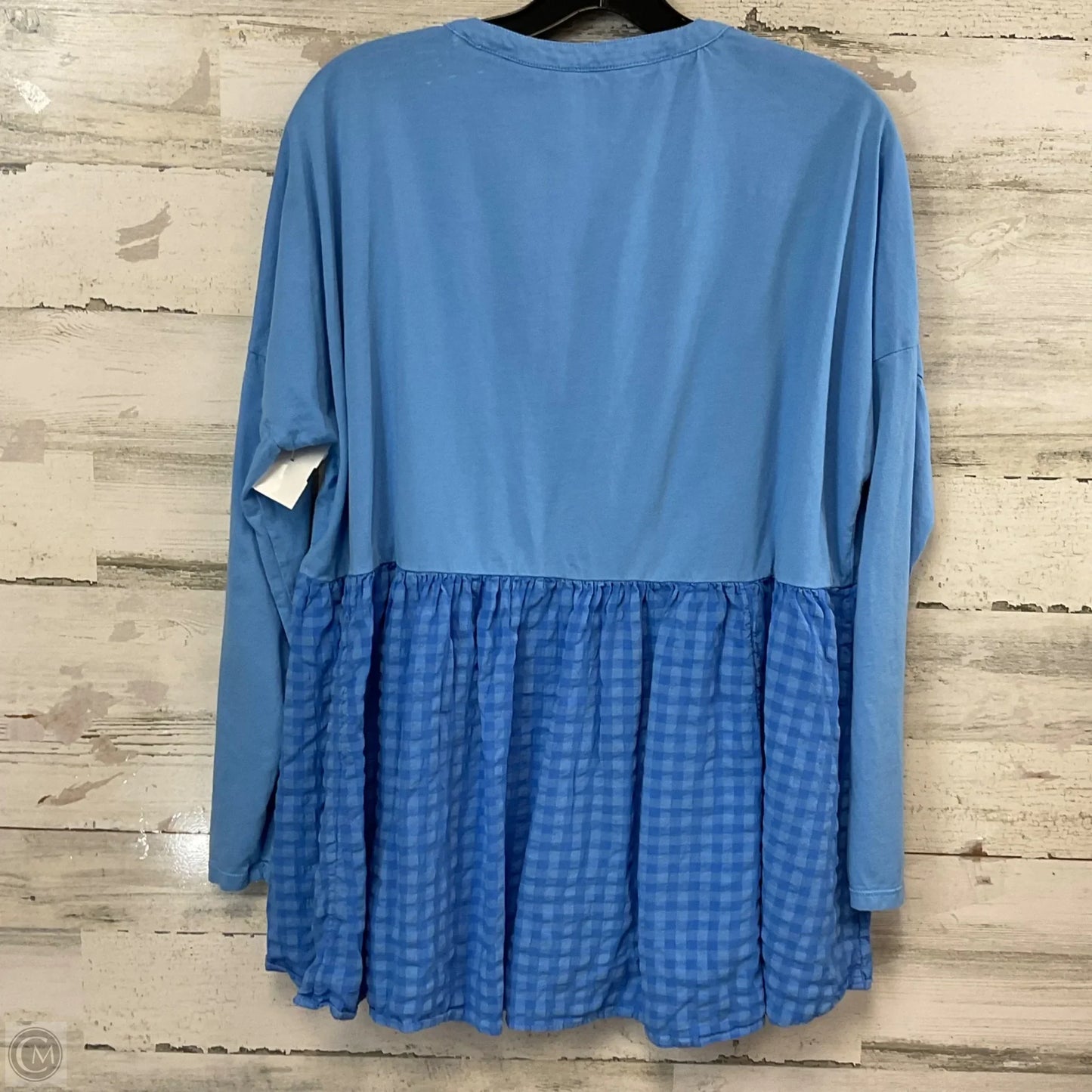 Top Long Sleeve By Pilcro In Blue, Size: S