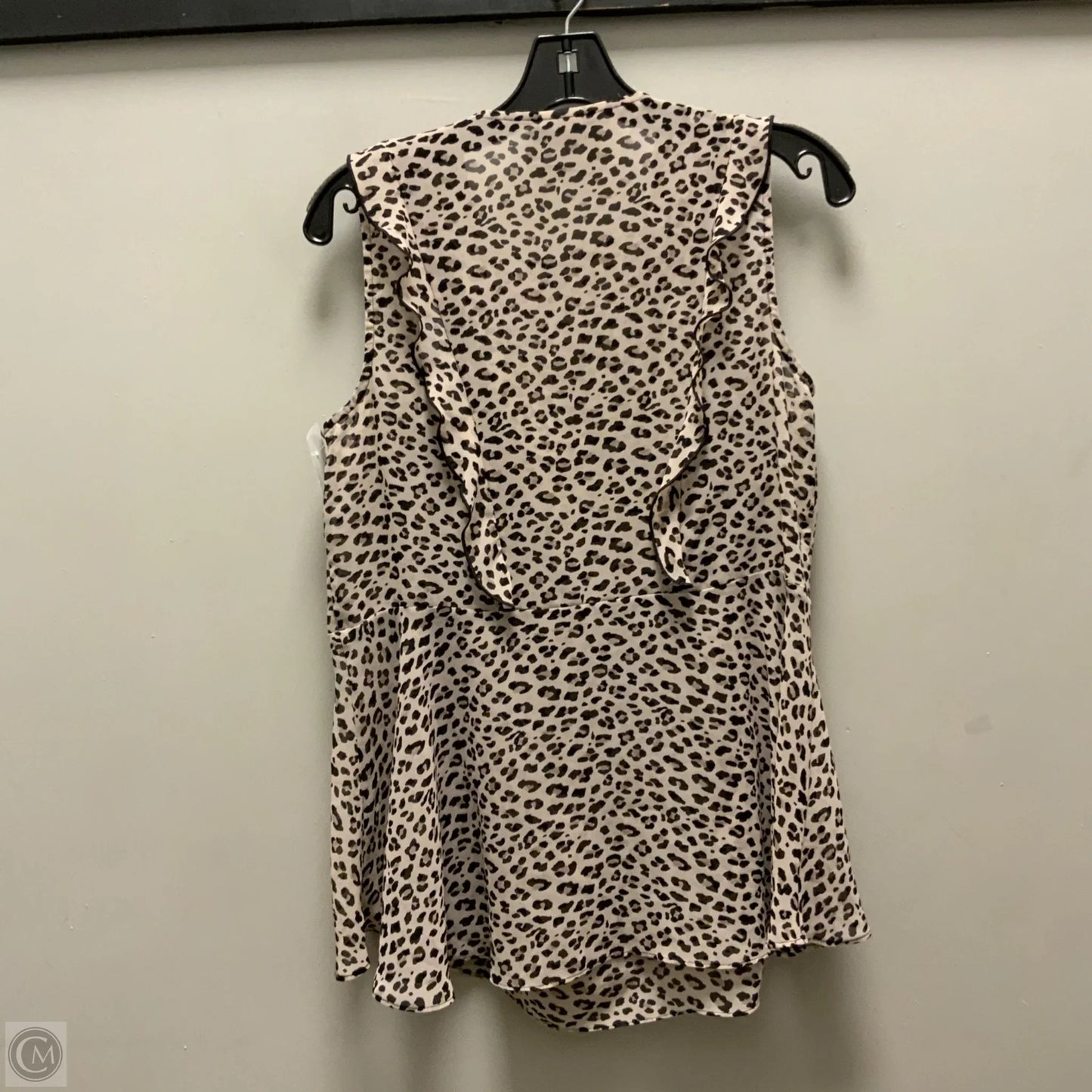 Blouse Sleeveless By Cabi In Brown, Size: S