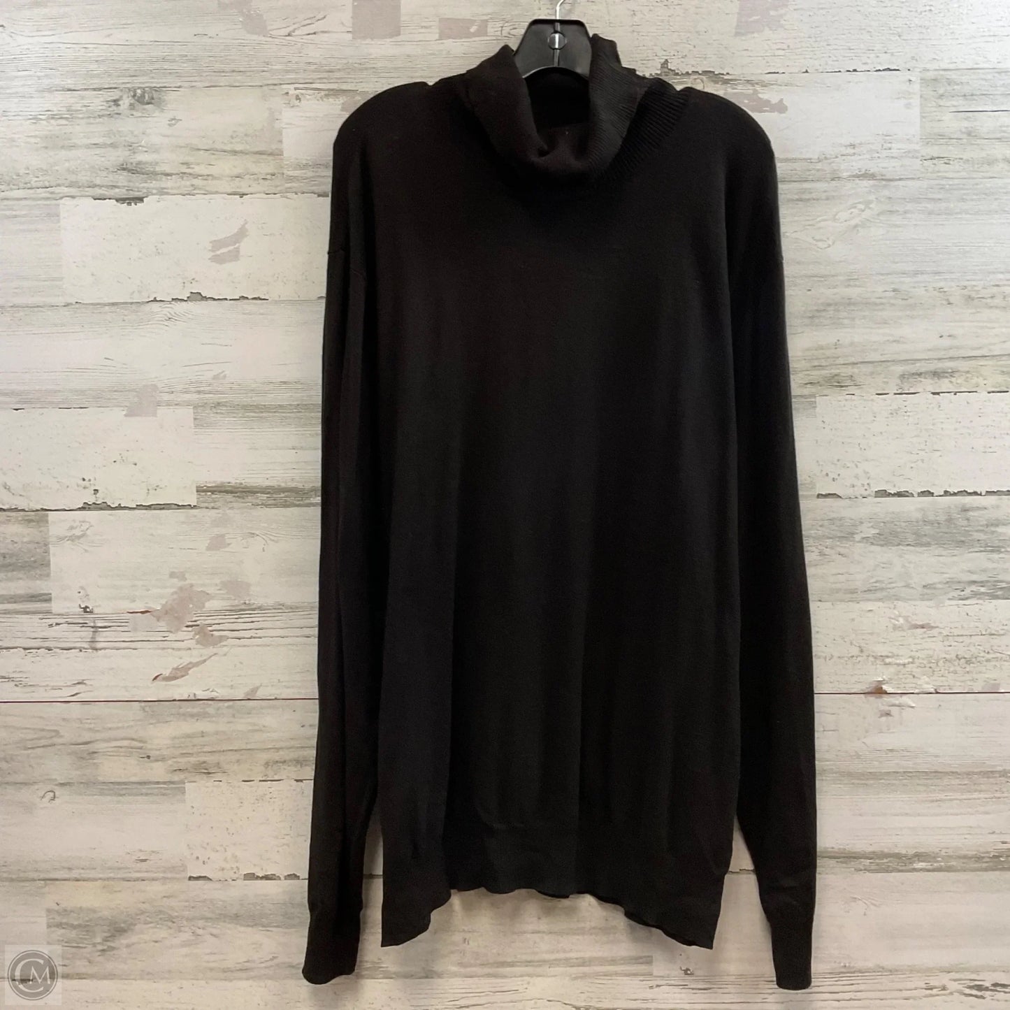 Top Long Sleeve By Sugar In Black, Size: 3x
