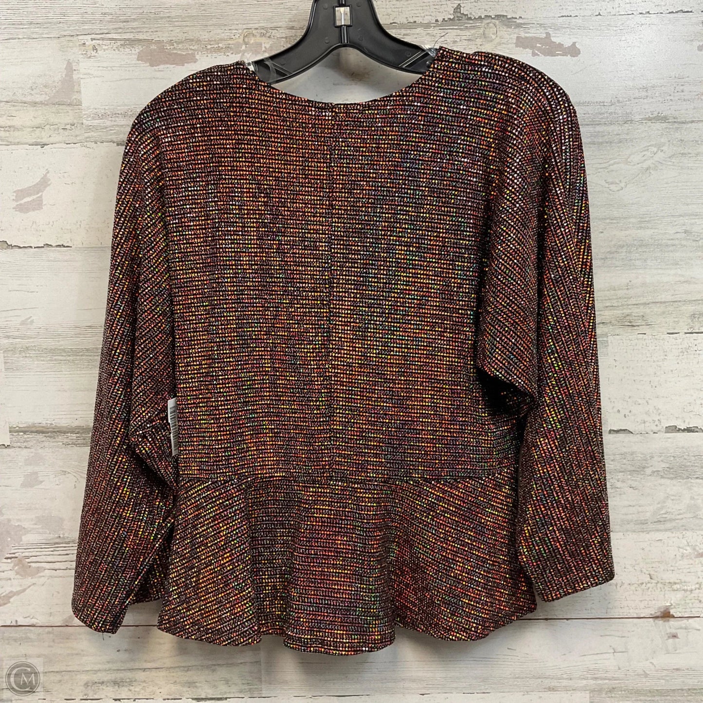 Blouse 3/4 Sleeve By Entro In Black & Red, Size: S