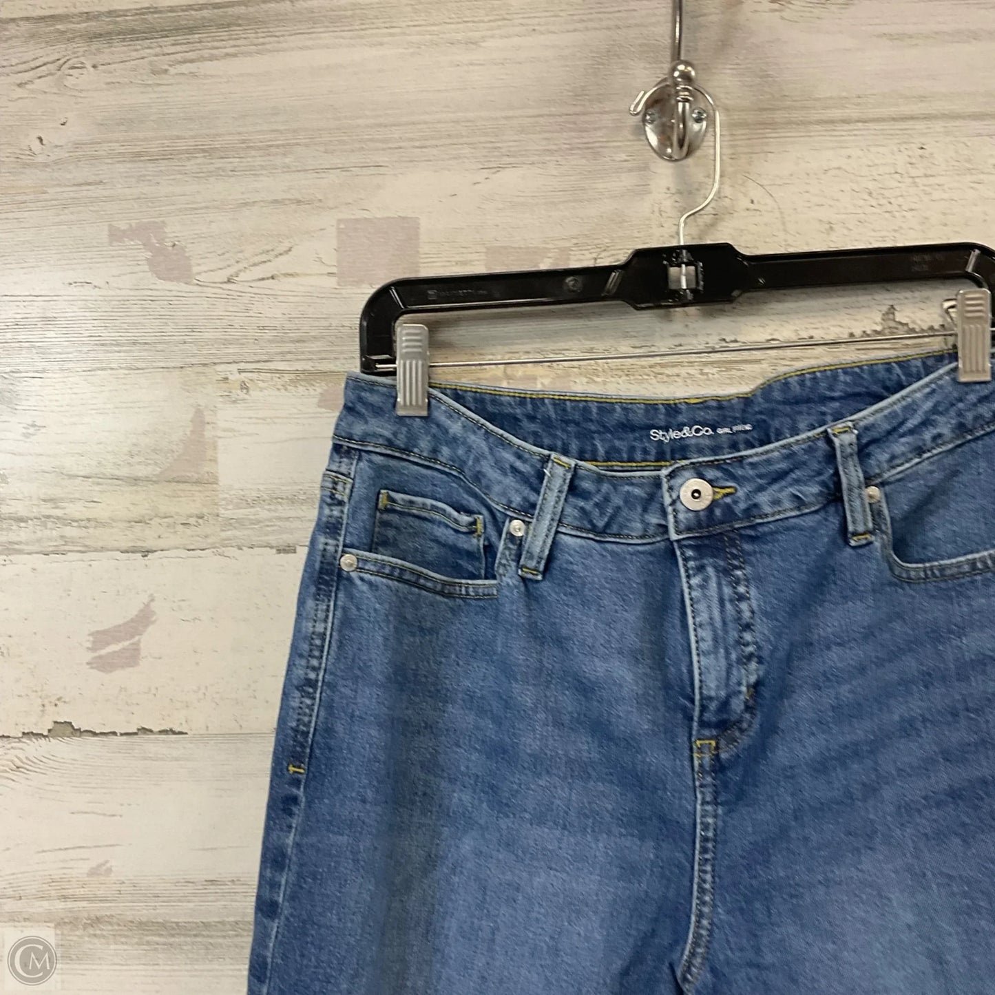 Jeans Boyfriend By Style And Company In Blue Denim, Size: 12p