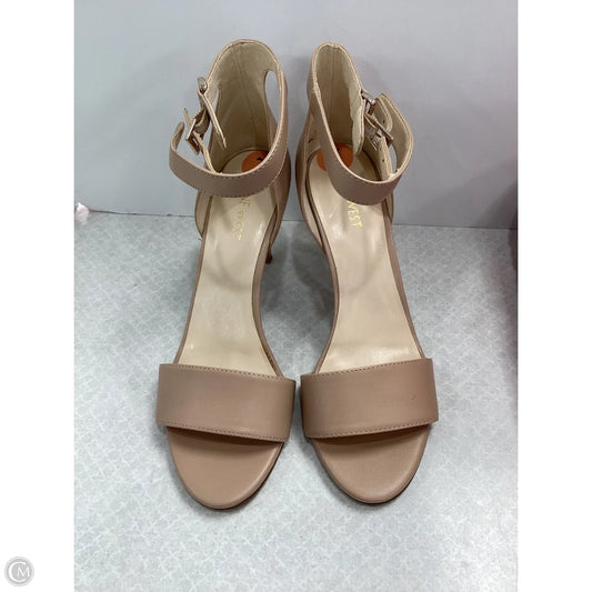Sandals Heels Stiletto By Nine West Apparel In Tan, Size: 7