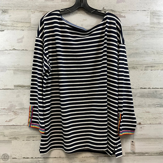 Top Long Sleeve By Talbots In Blue, Size: 2x