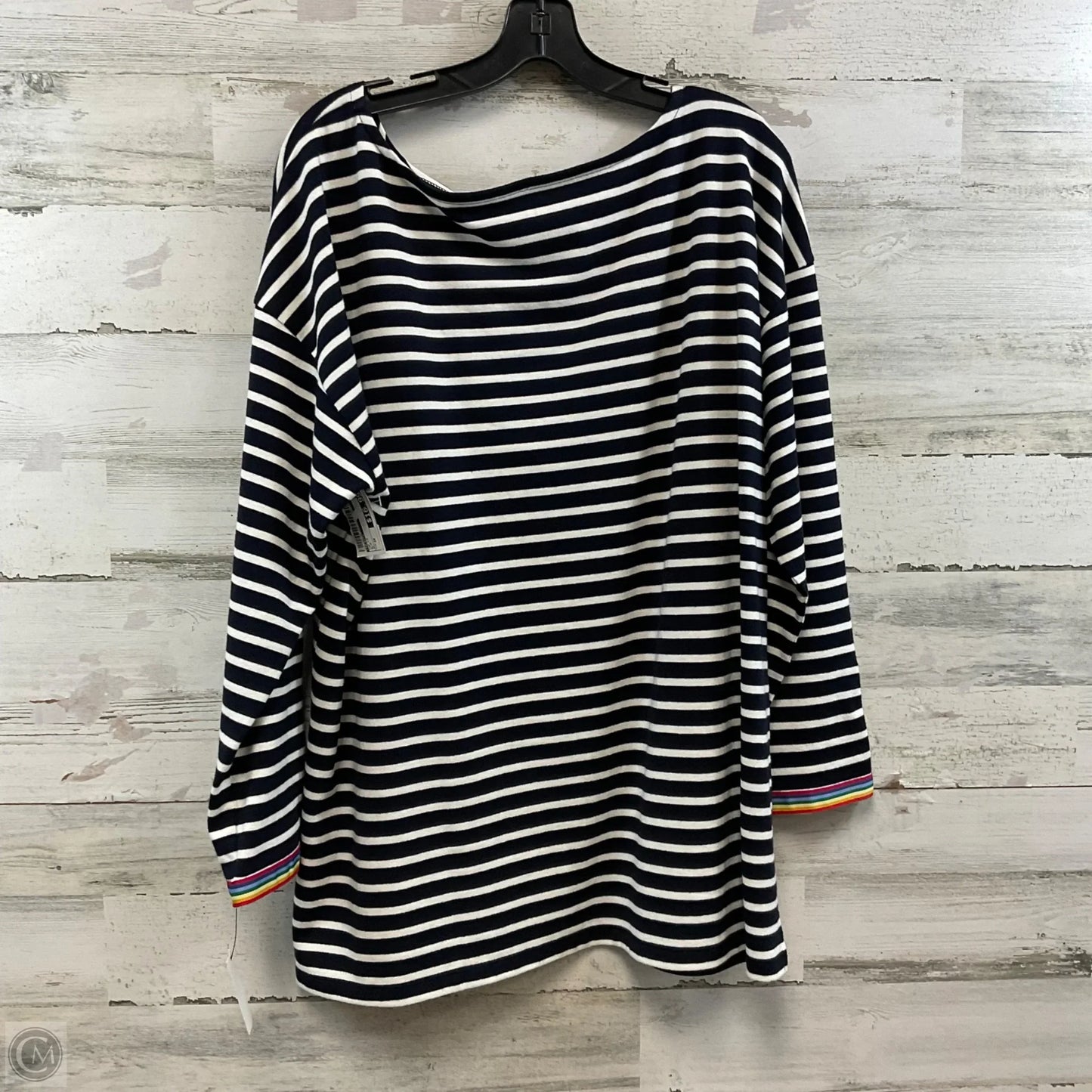 Top Long Sleeve By Talbots In Blue, Size: 2x