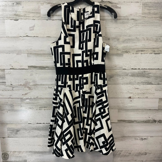 Dress Designer By Milly In Black & Cream, Size: M