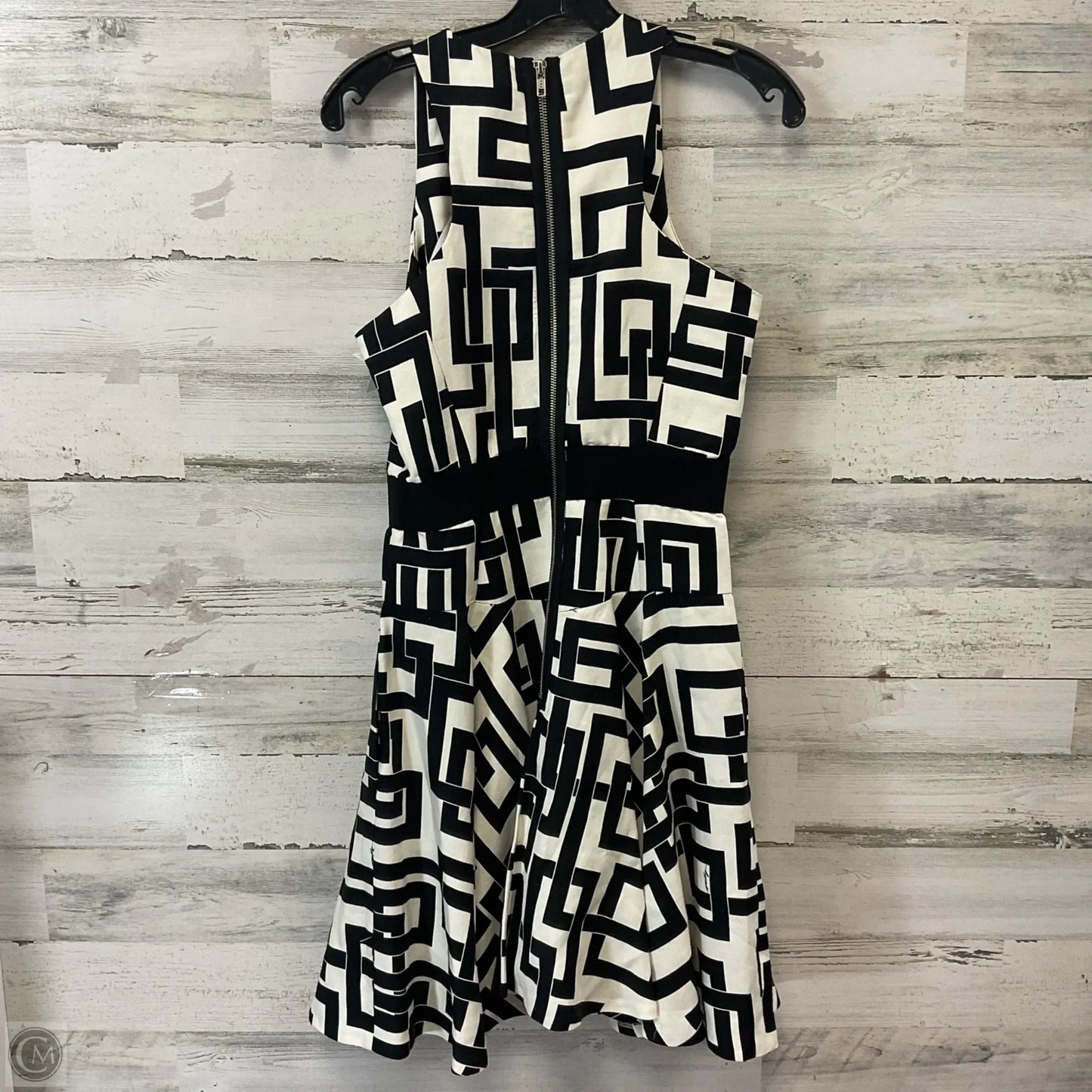 Dress Designer By Milly In Black & Cream, Size: M