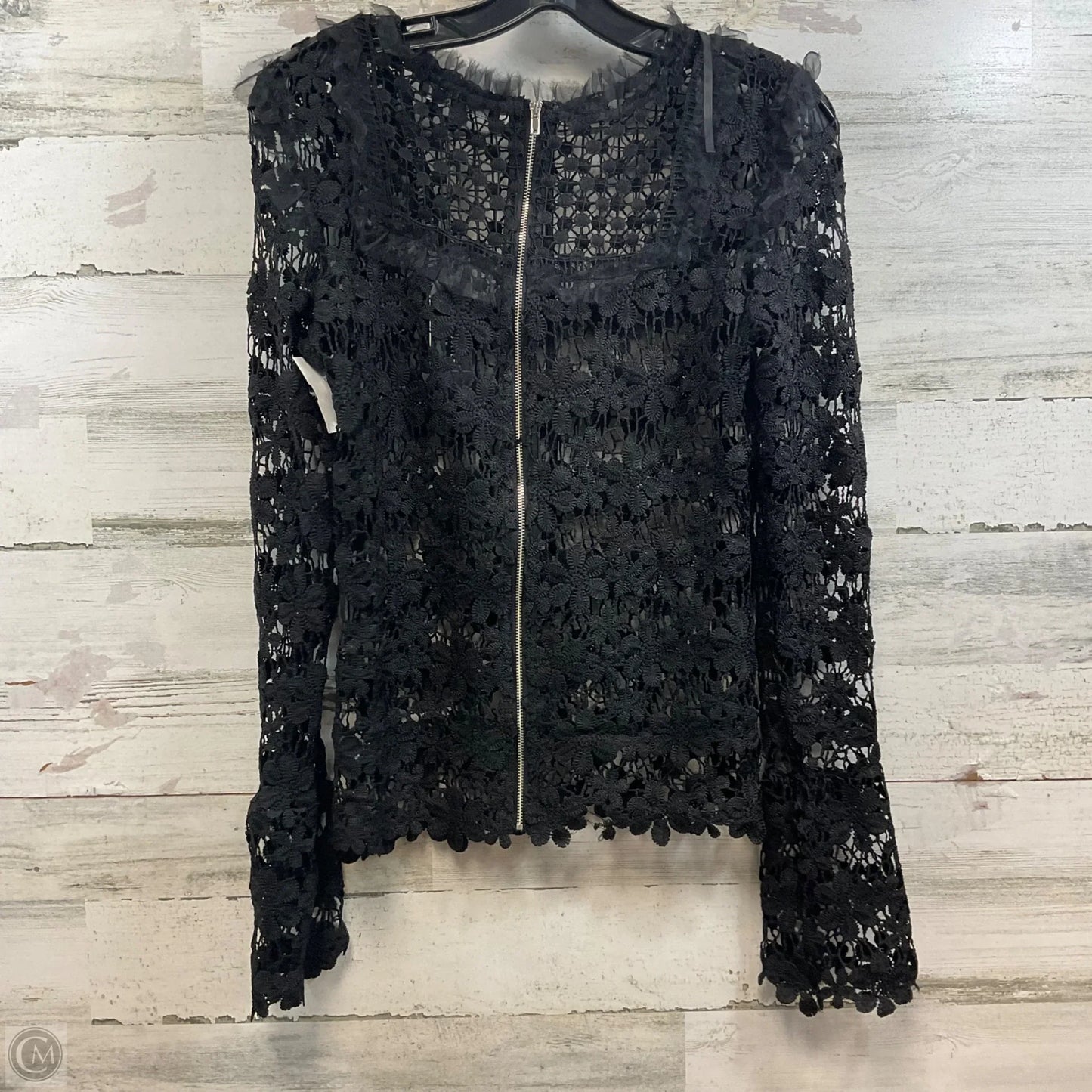 Blouse Long Sleeve By Romeo And Juliet In Black, Size: S