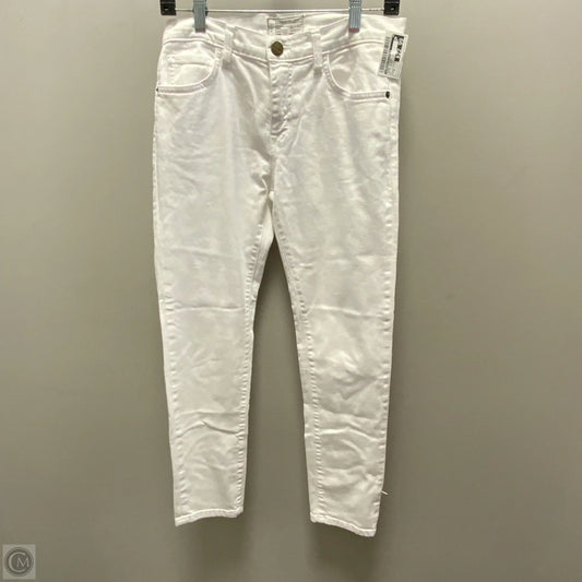 Jeans Skinny By Current/elliott In White Denim, Size: 0