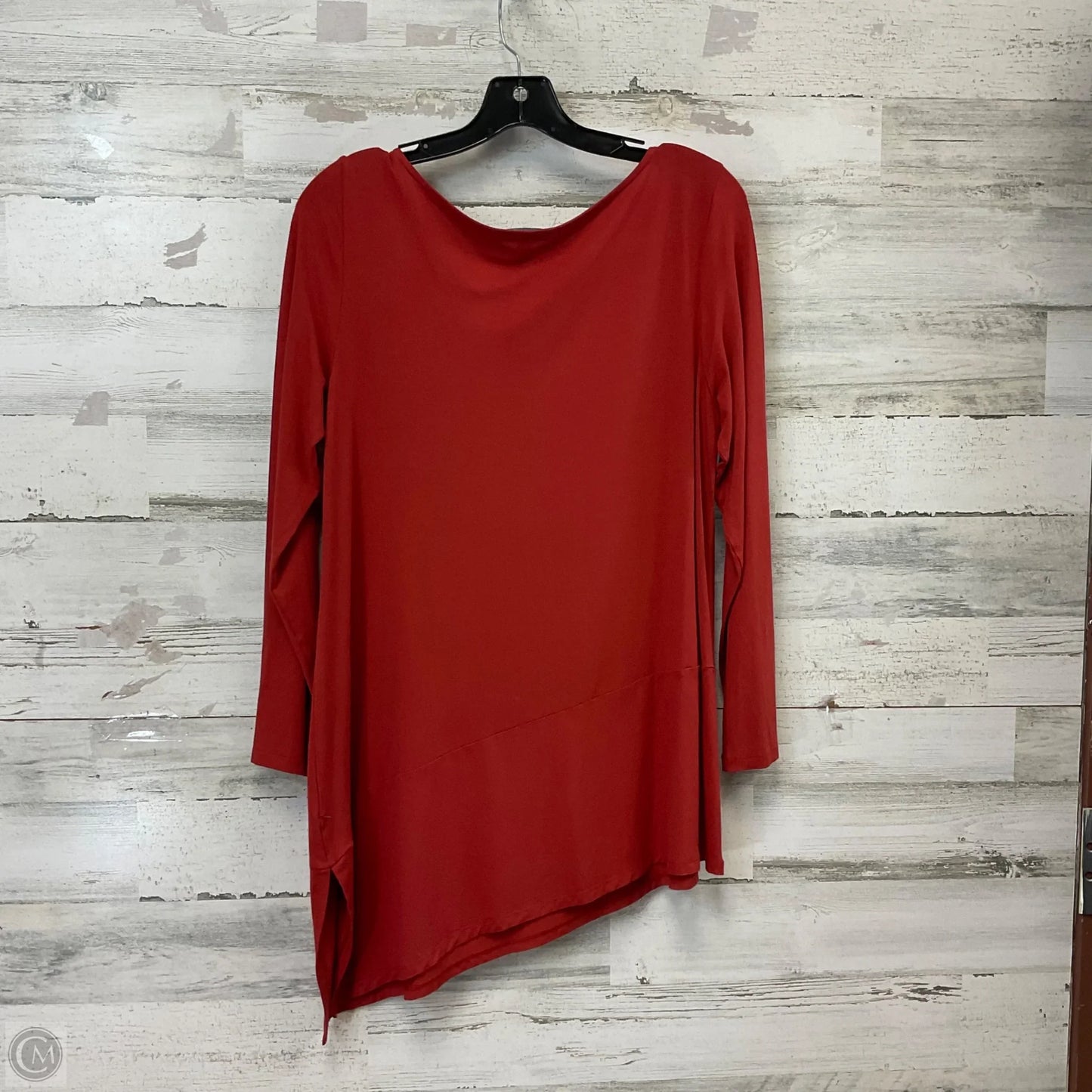 Top Long Sleeve By Eileen Fisher In Red, Size: L