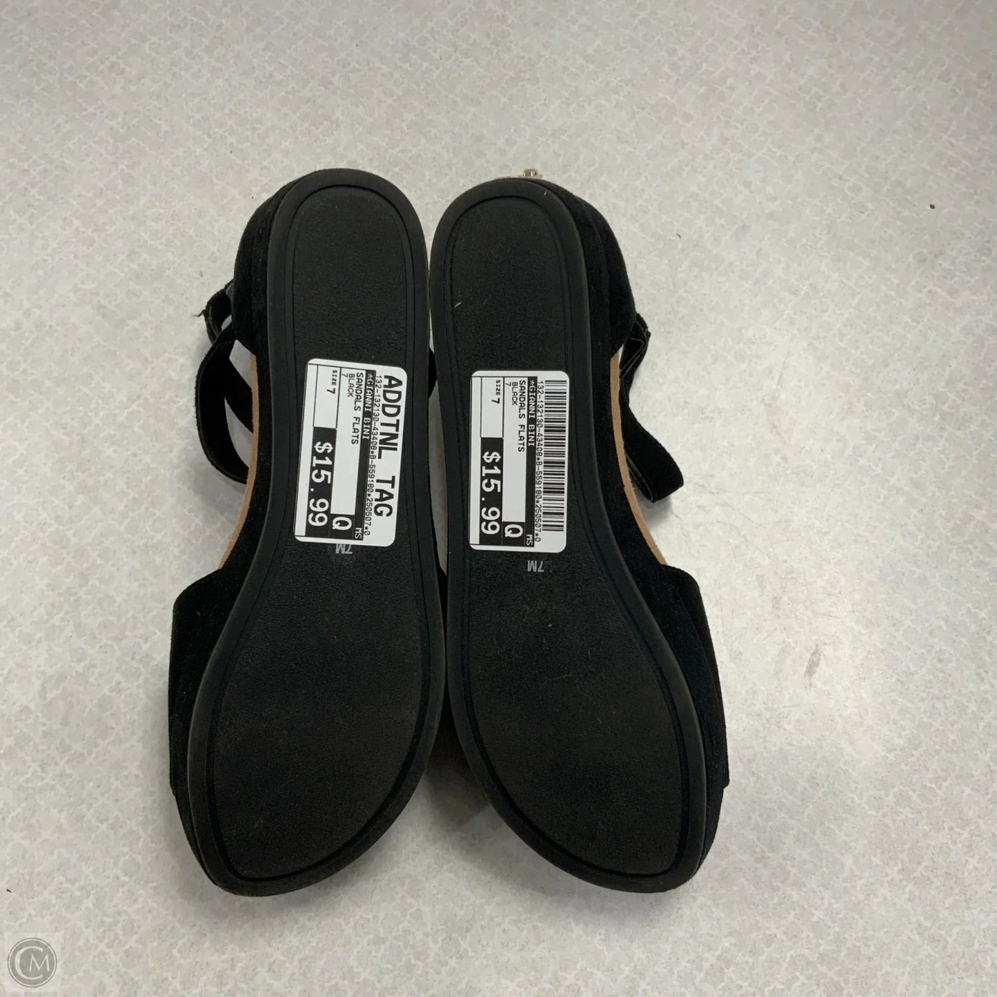 Sandals Flats By Gianni Bini In Black, Size: 7