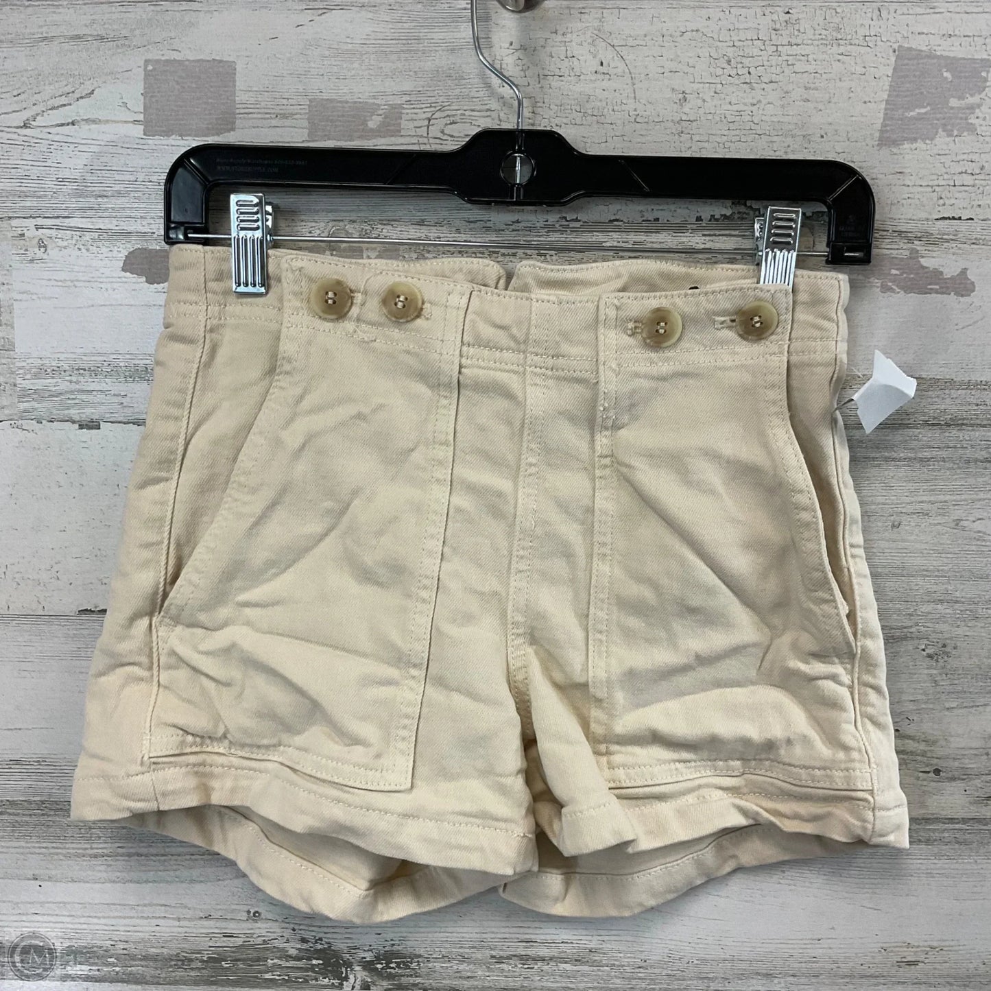 Shorts By Pilcro In Cream, Size: 0