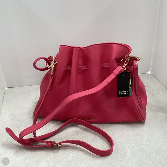 Handbag Leather By Badgley Mischka, Size: Medium