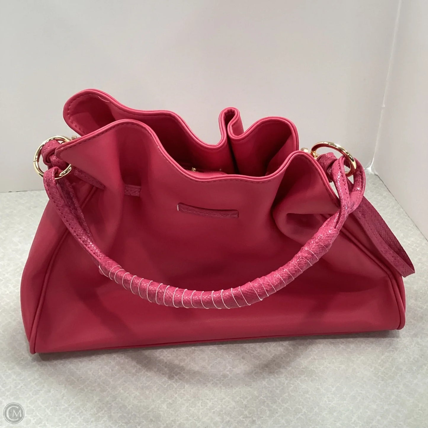 Handbag Leather By Badgley Mischka, Size: Medium