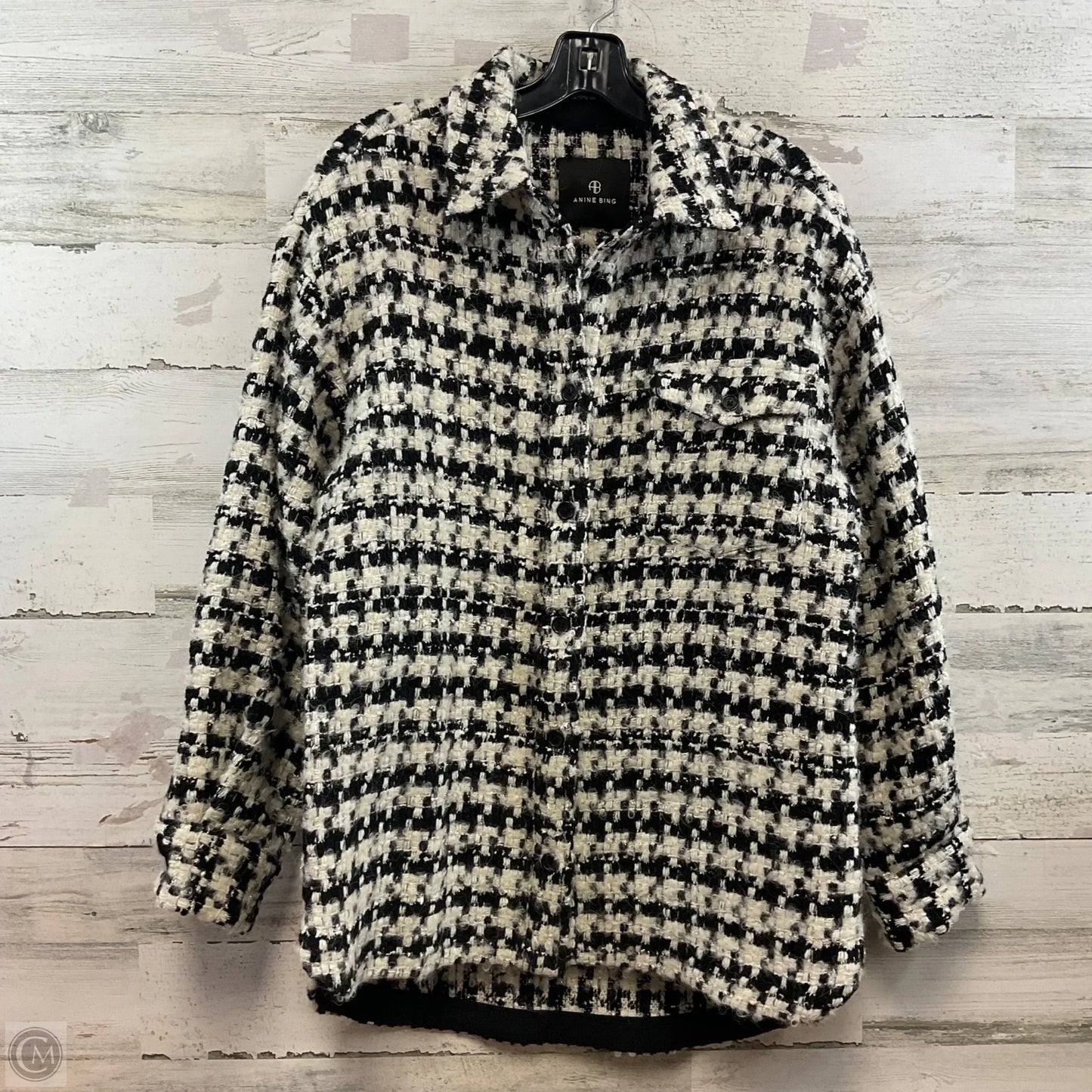 Coat Other By Anine Bing In Black & White, Size: Xs