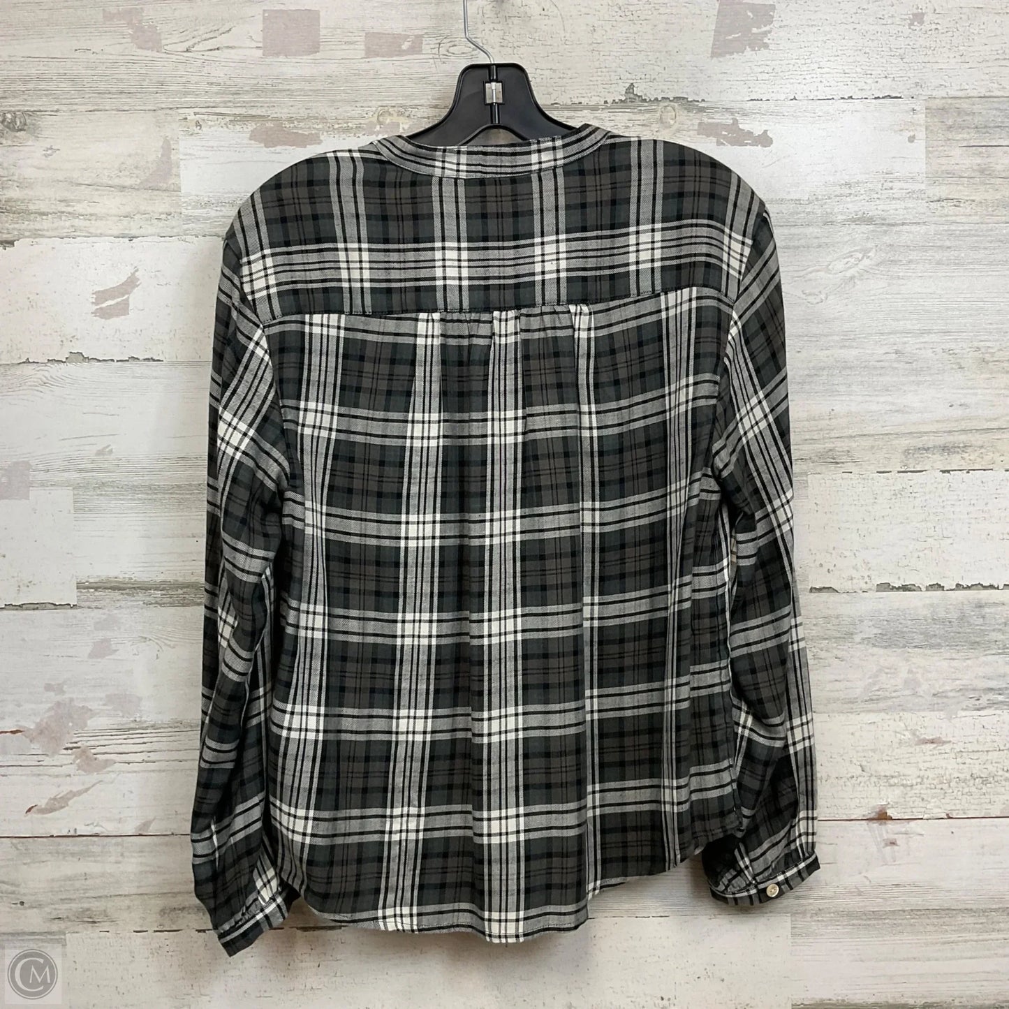 Blouse Long Sleeve By Faherty In Black, Size: Xs