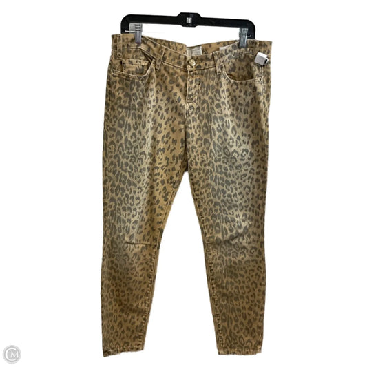 Jeans Skinny By Current/elliott In Brown, Size: 14