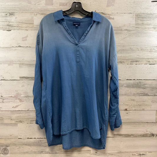 Tunic Long Sleeve By Pure Jill In Blue, Size: M