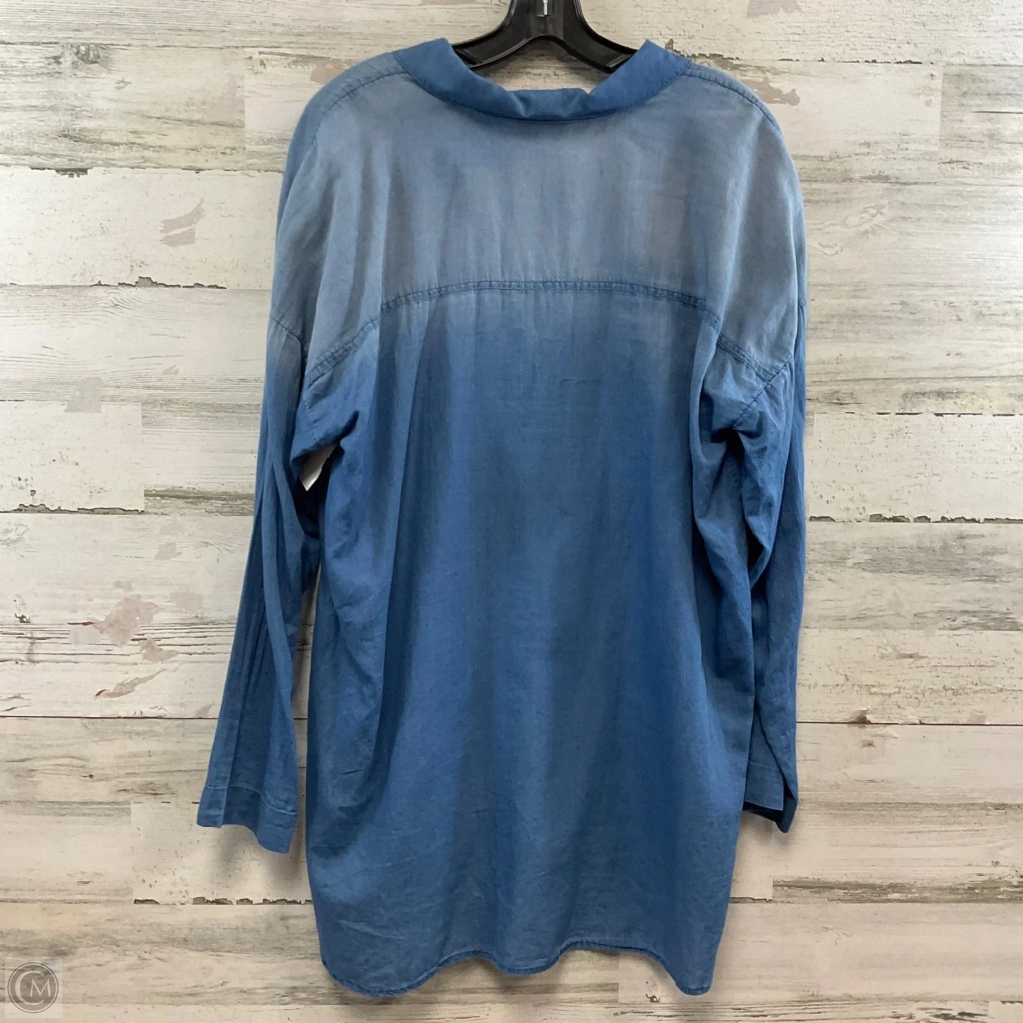 Tunic Long Sleeve By Pure Jill In Blue, Size: M