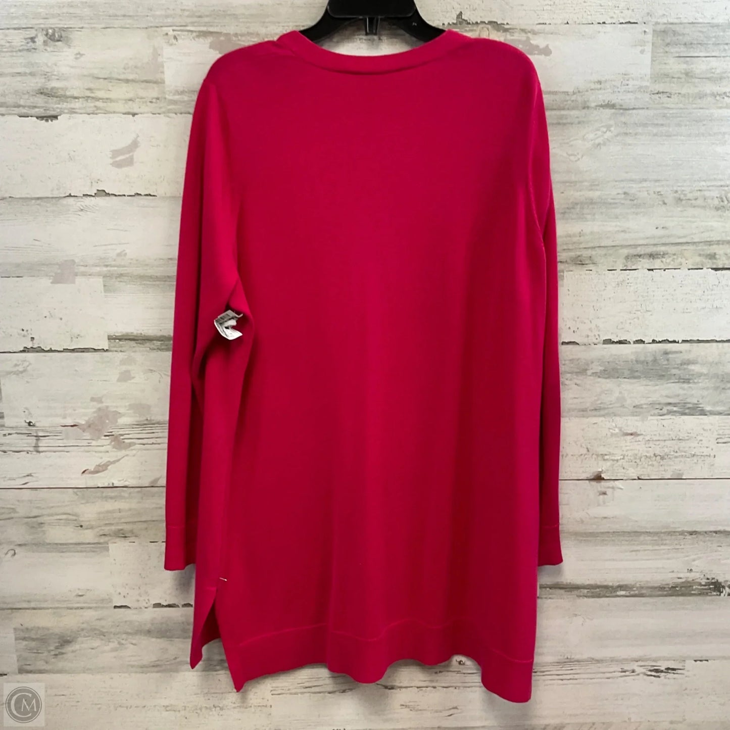 Sweater Cardigan By Isaac Mizrahi Live Qvc In Pink, Size: 2x