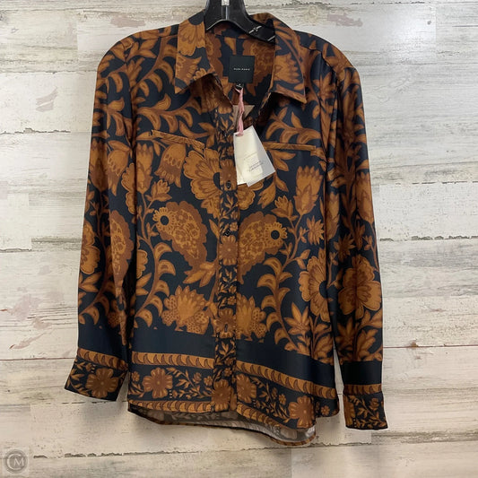 Blouse 3/4 Sleeve By Alex Marie In Brown, Size: S