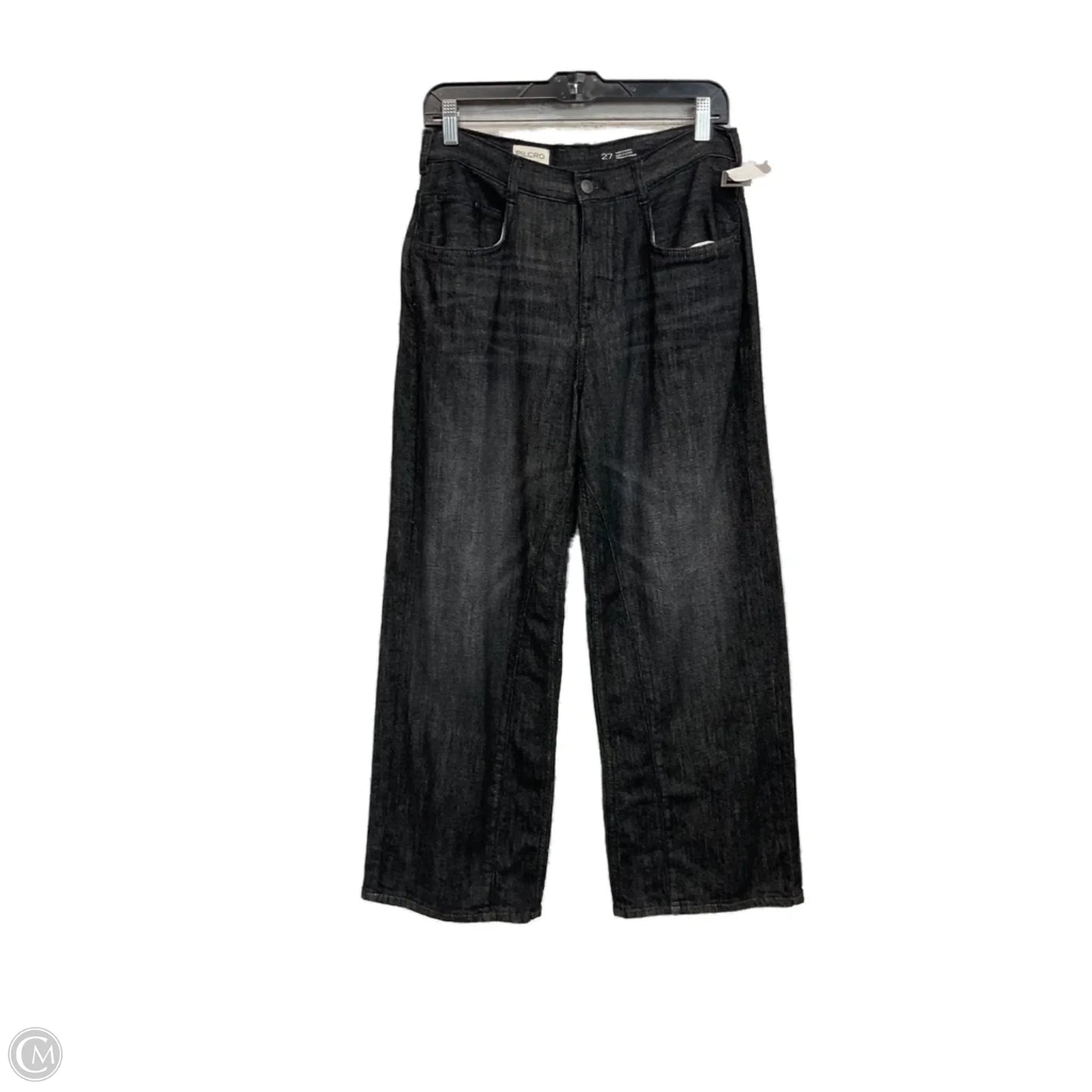Jeans Wide Leg By Pilcro In Black Denim, Size: 4