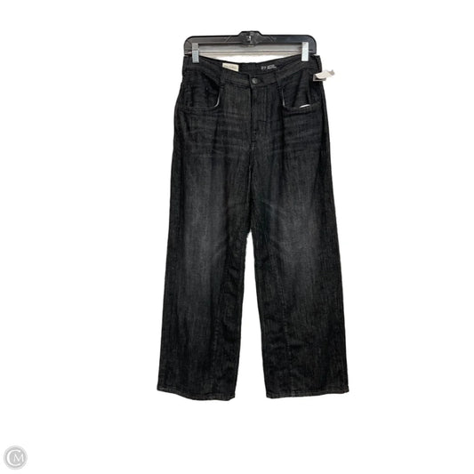 Jeans Wide Leg By Pilcro In Black Denim, Size: 4