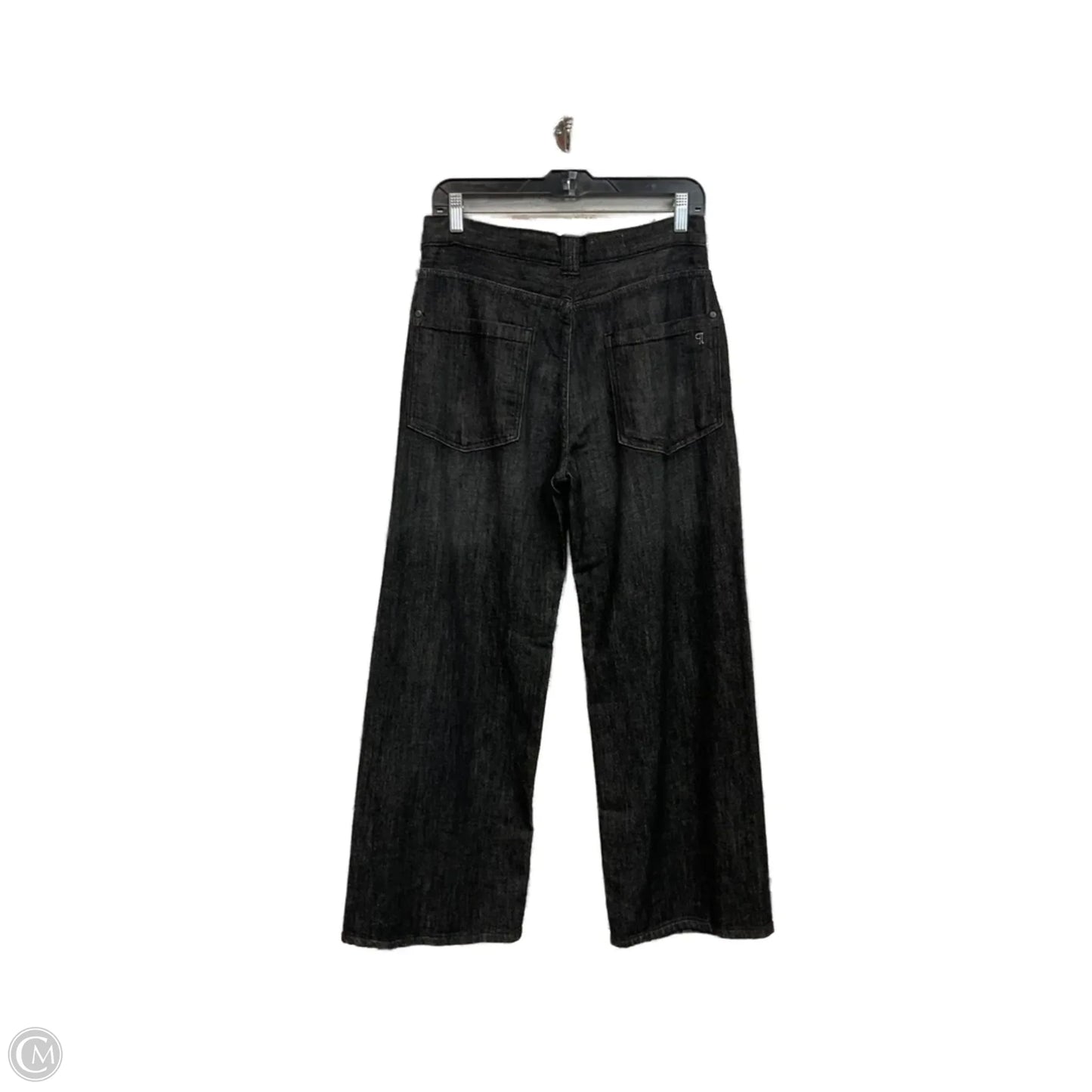 Jeans Wide Leg By Pilcro In Black Denim, Size: 4
