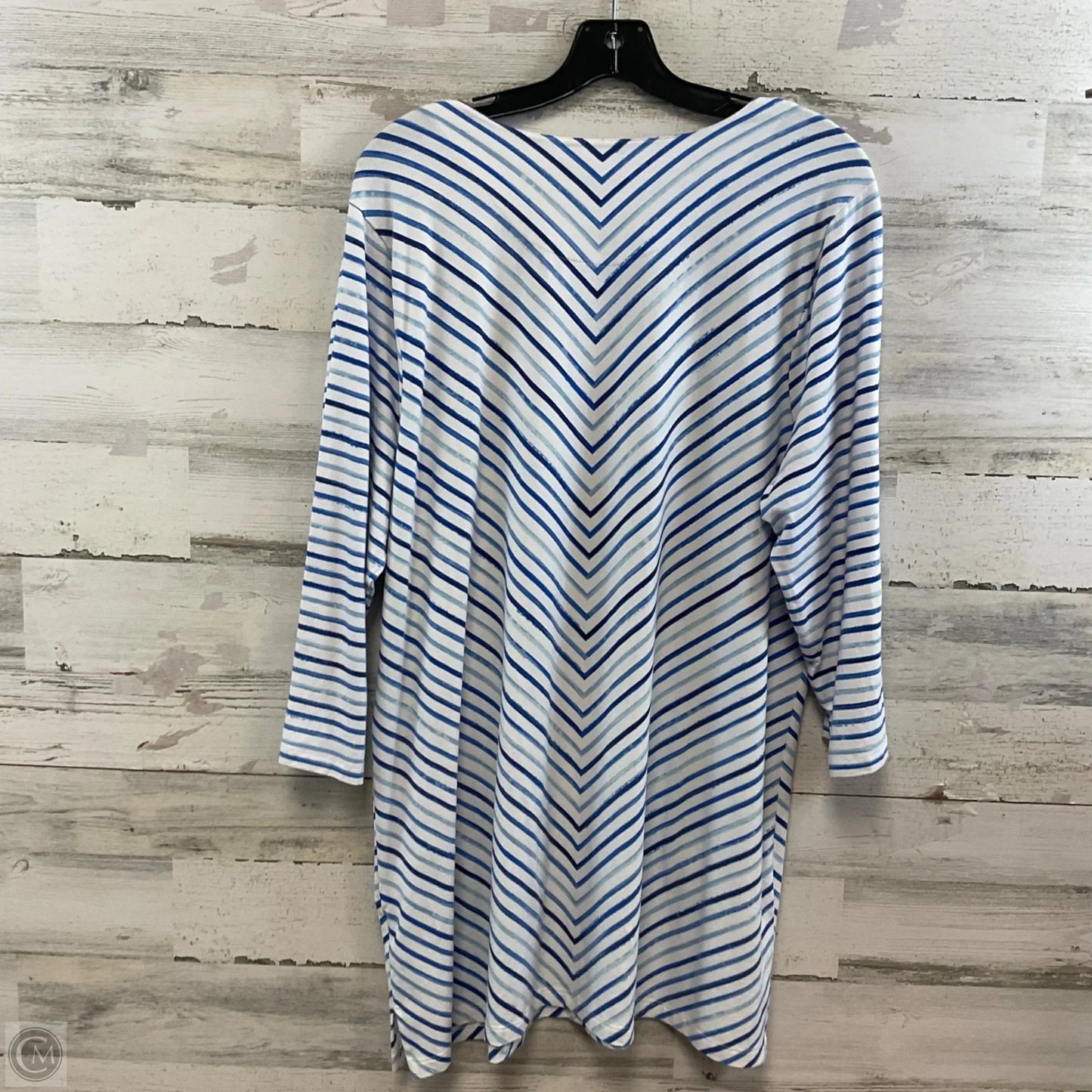 Dress Casual Short By Denim And Company In Blue, Size: Xl