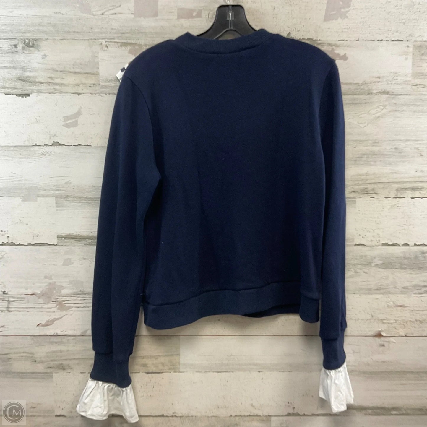 Top Long Sleeve By English Factory In Blue, Size: M