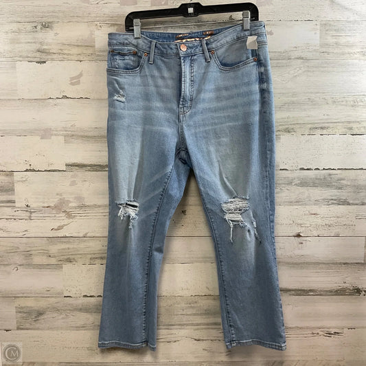 Jeans Straight By Seven 7 In Blue Denim, Size: 12