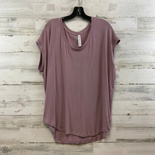 Athletic Top Short Sleeve By Athleta In Purple, Size: Xl