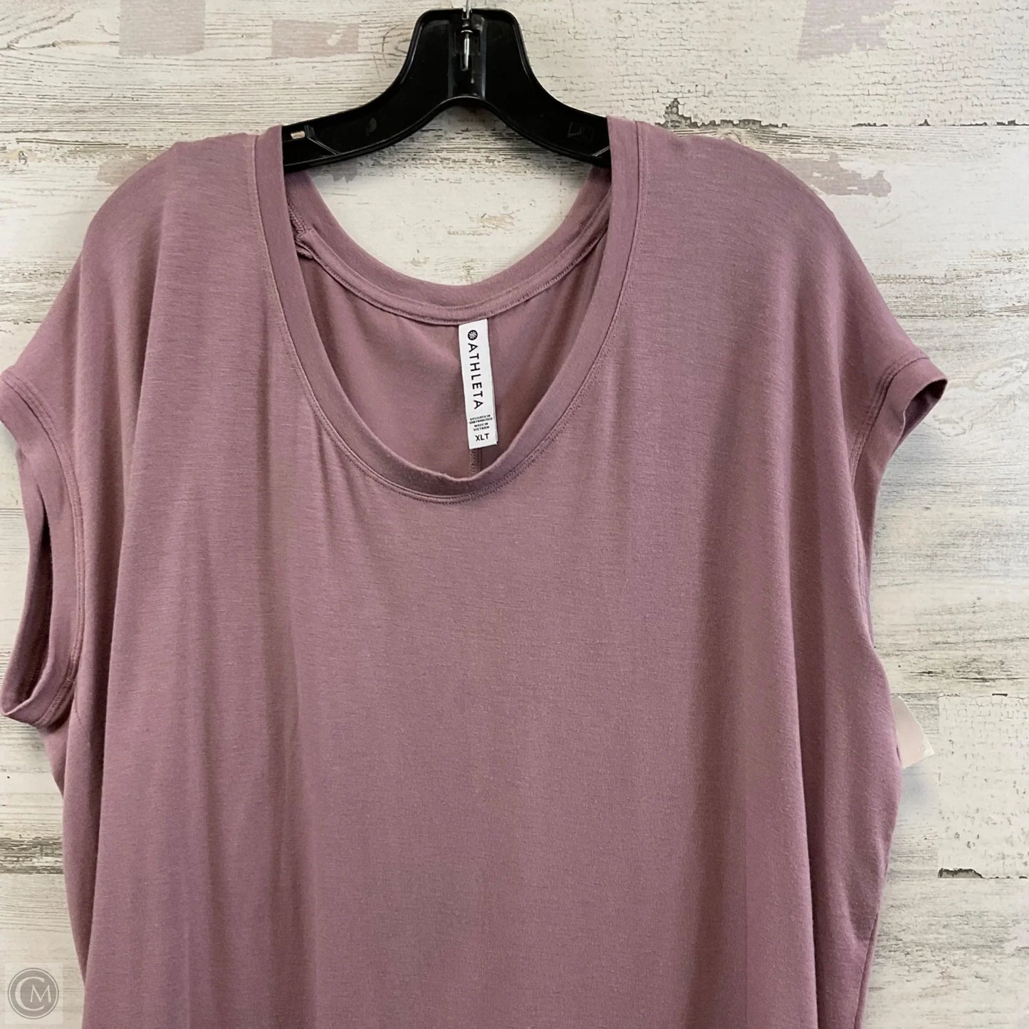 Athletic Top Short Sleeve By Athleta In Purple, Size: Xl