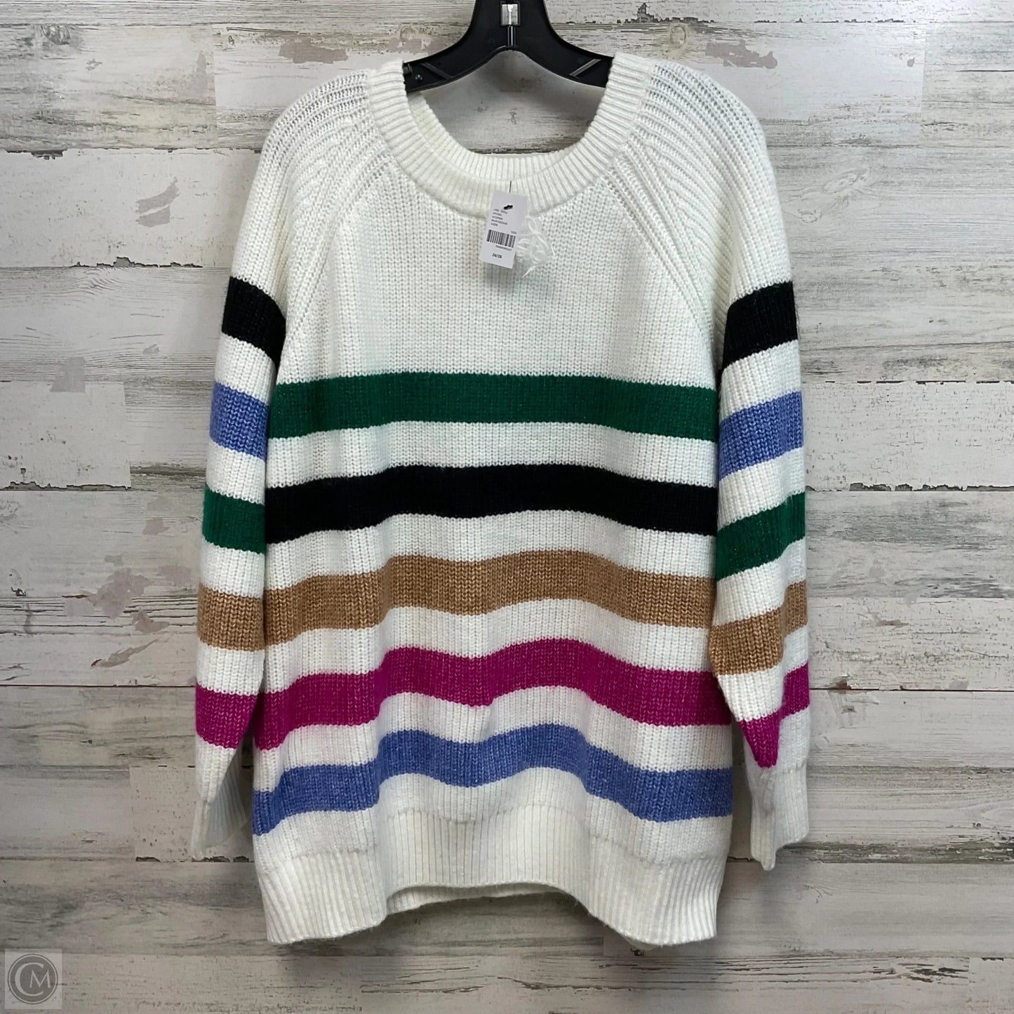 Sweater By Lane Bryant In White, Size: 4x