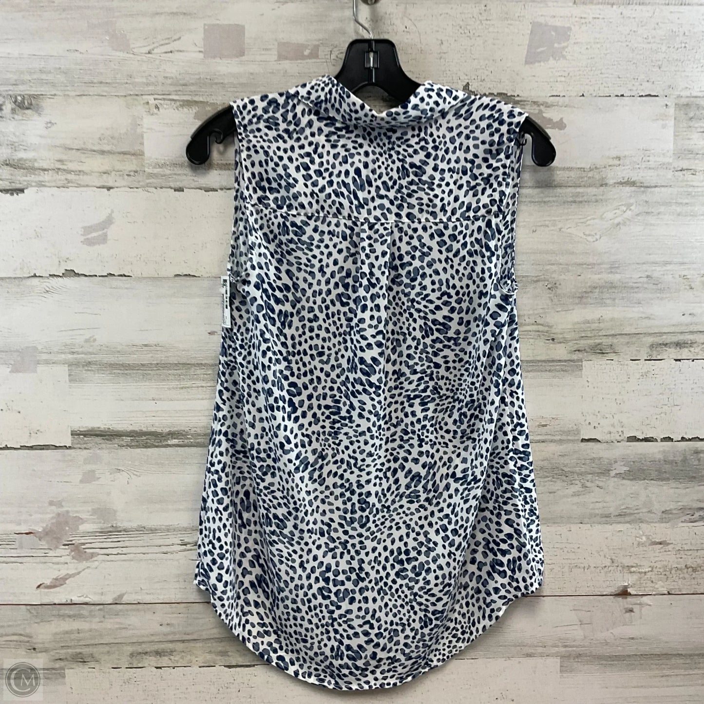 Blouse Sleeveless By Cabi In Blue, Size: Xs