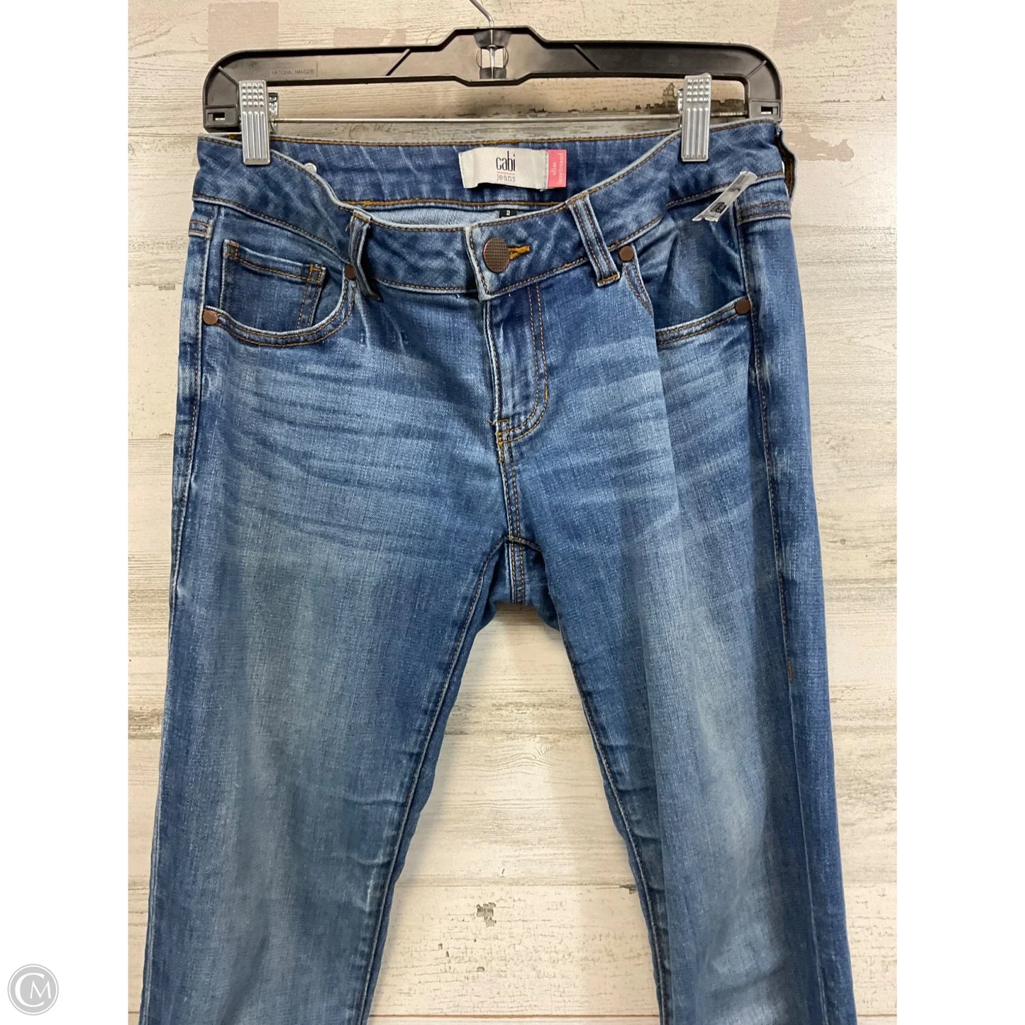Jeans Boyfriend By Cabi In Blue Denim, Size: 2