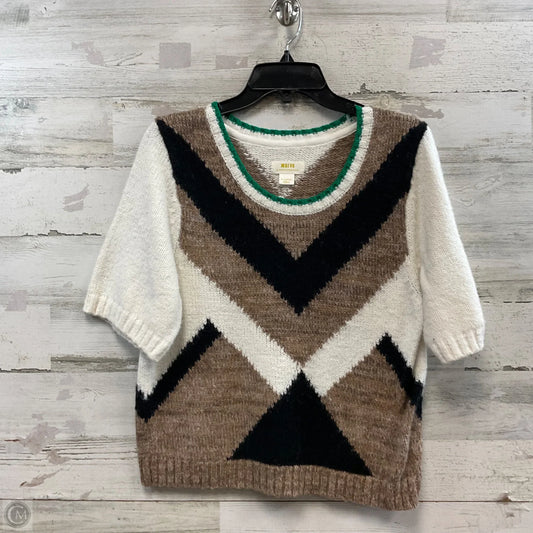 Sweater Short Sleeve By Maeve In Brown, Size: Xl