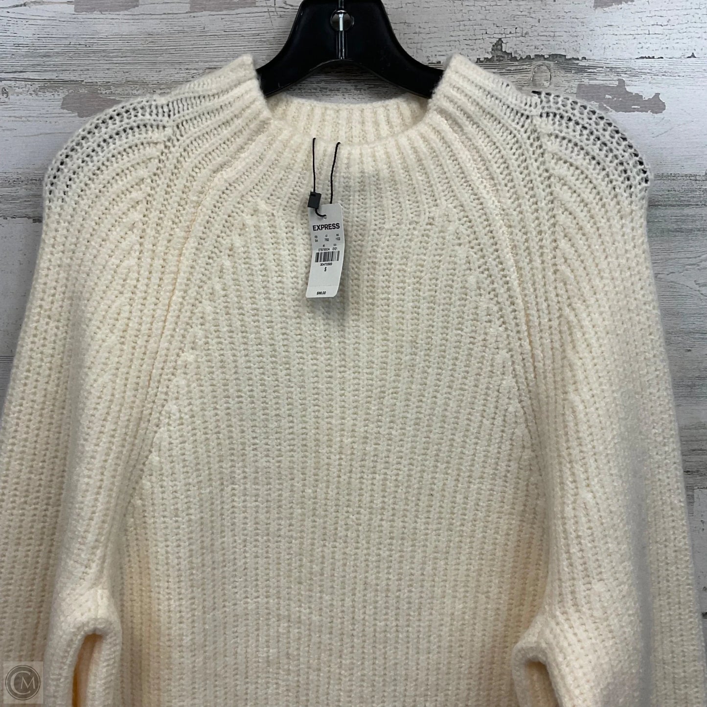 Dress Sweater By Express In Cream, Size: S