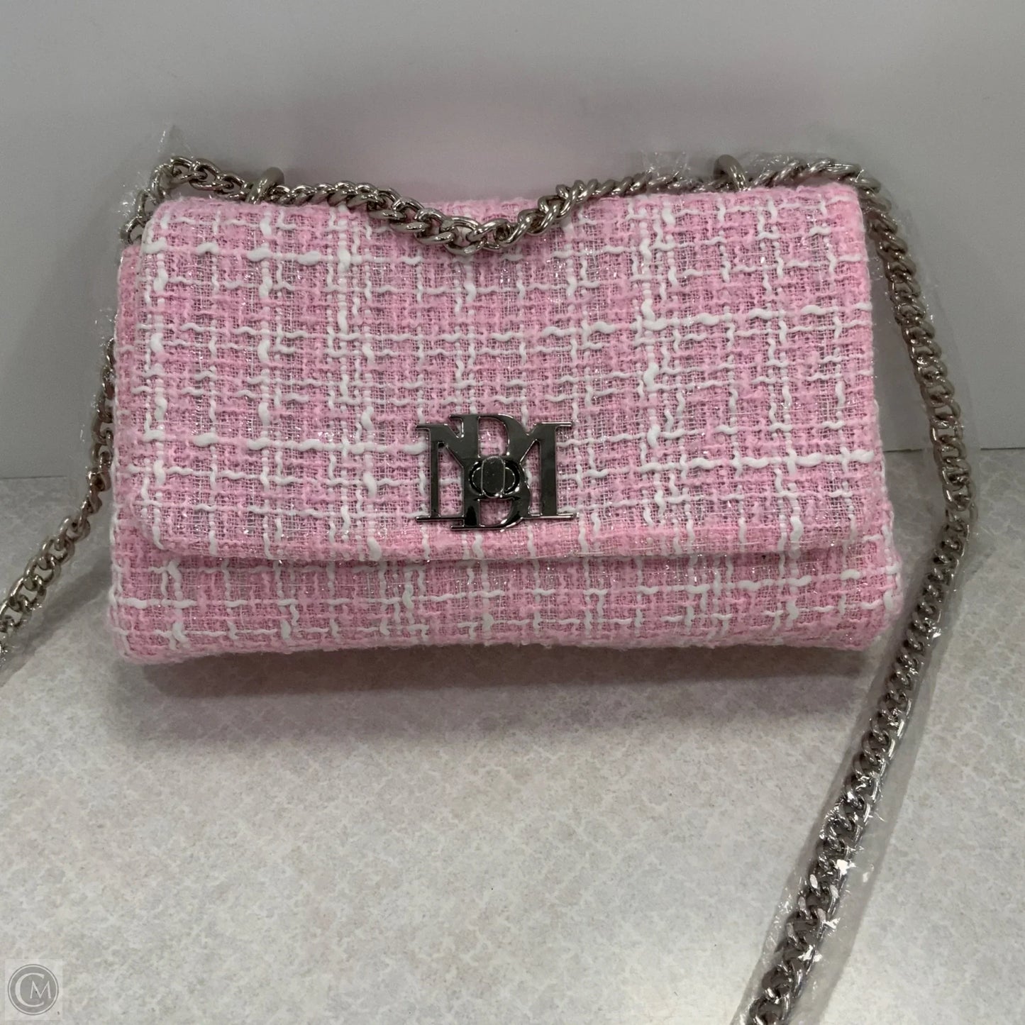 Handbag Leather By Badgley Mischka, Size: Small