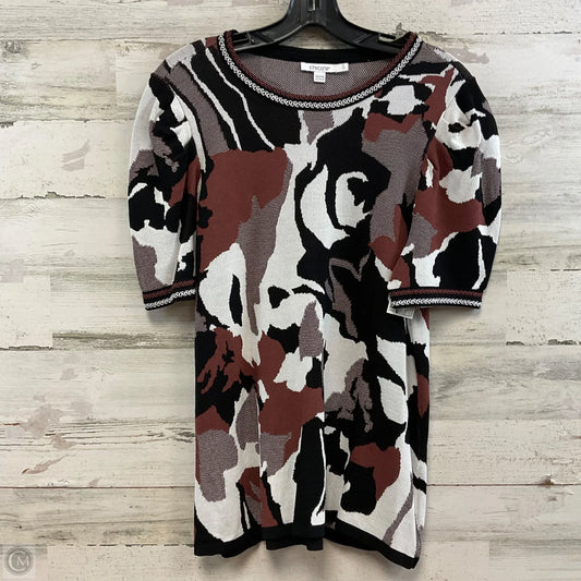Sweater Short Sleeve By Chicos In Black, Size: L