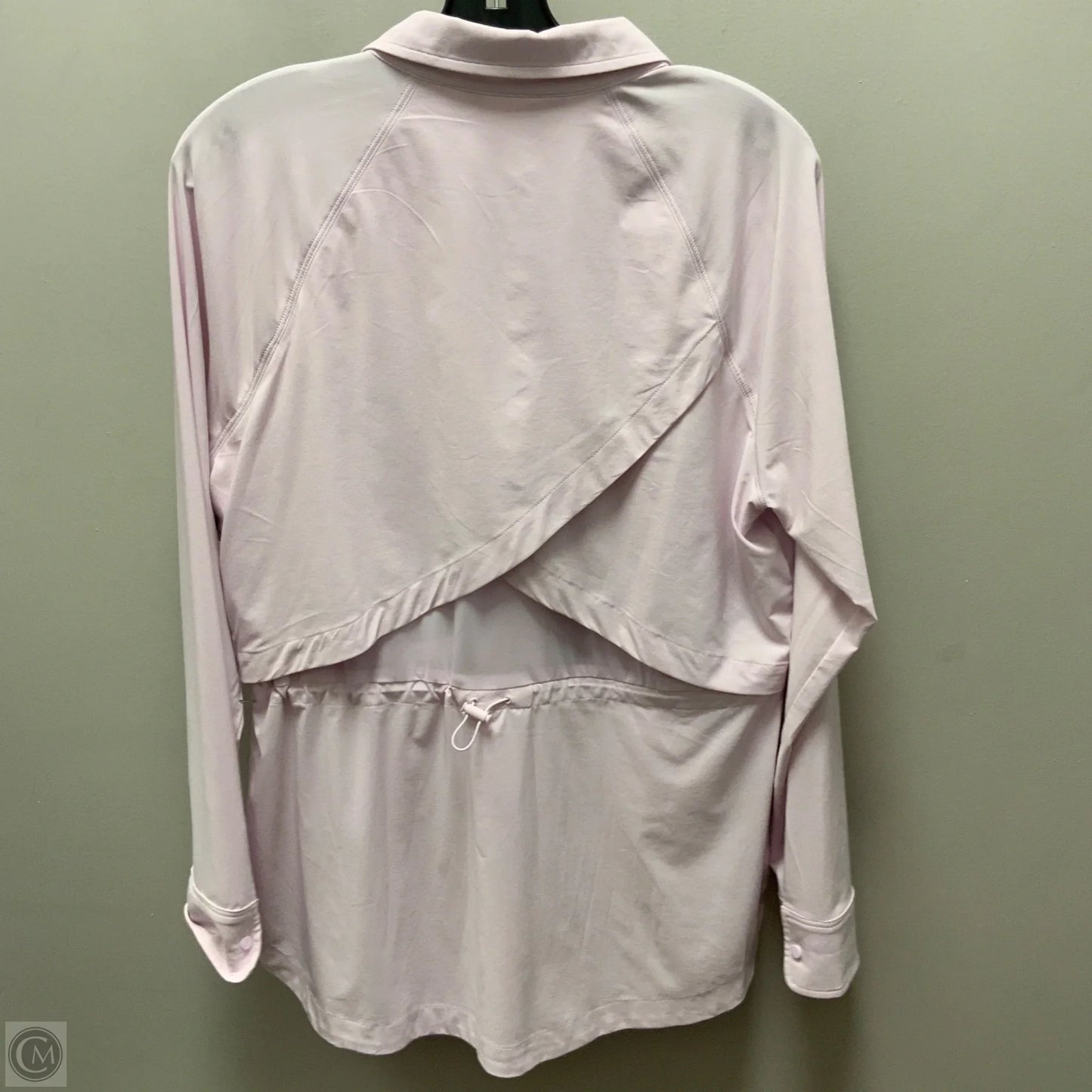 Athletic Top Long Sleeve Collar By Athleta In Purple, Size: M