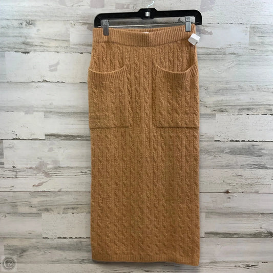 Skirt Midi By FUTURE COLLECTIVE In Brown, Size: Xs