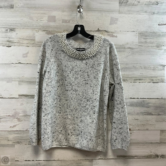 Sweater Designer By Karl Lagerfeld In Grey, Size: M