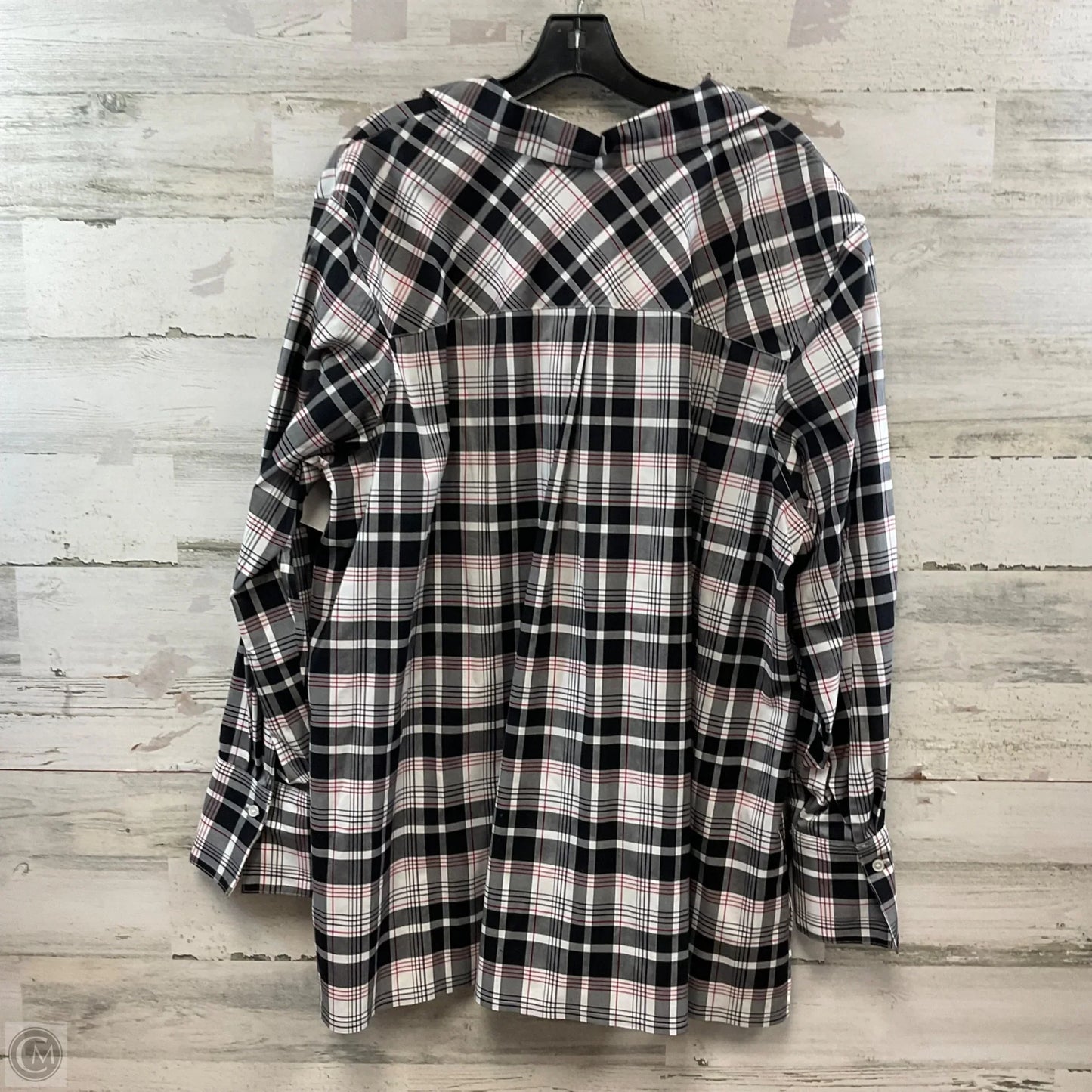 Blouse Long Sleeve By Talbots In Black, Size: 3x