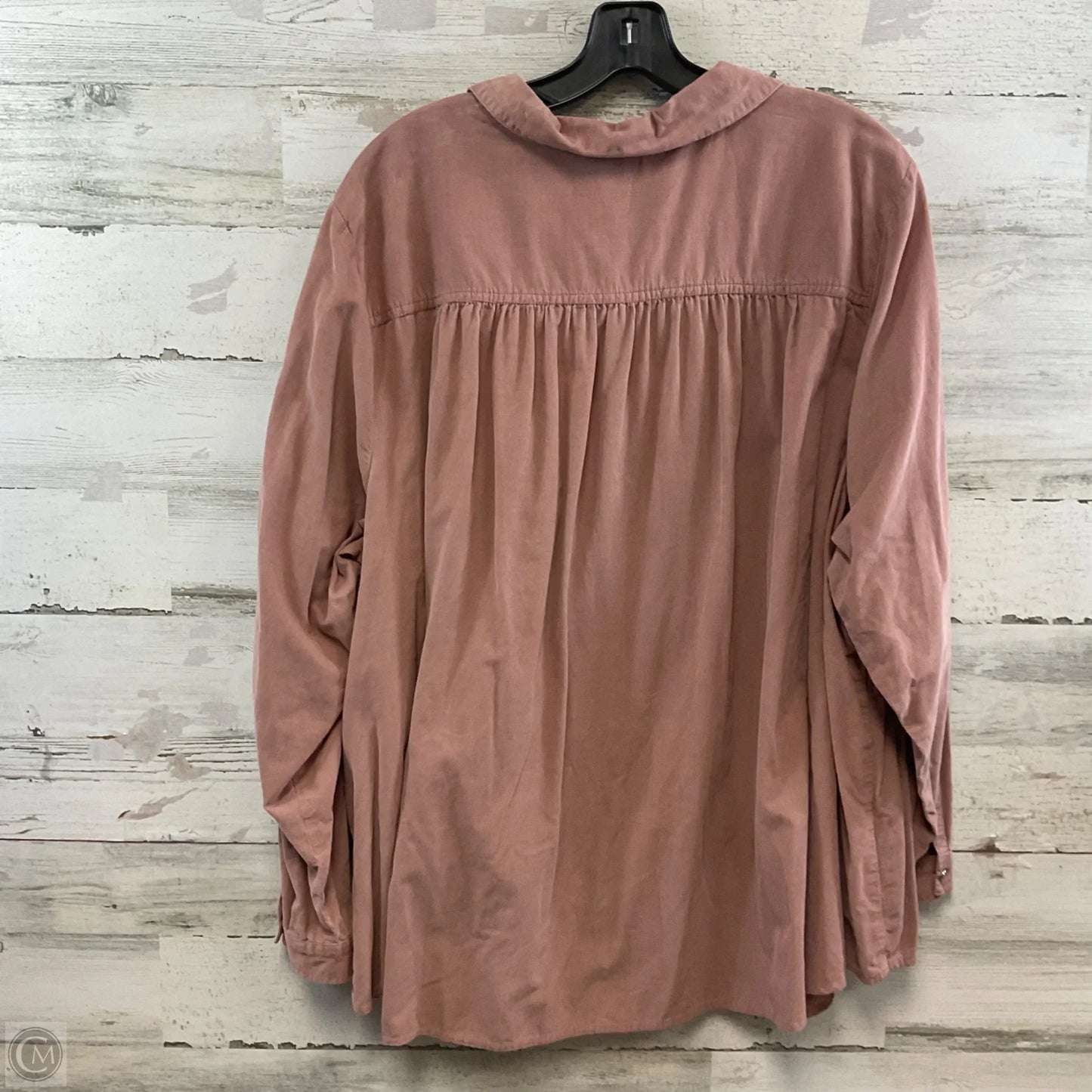 Blouse Long Sleeve By J. Jill In Brown, Size: 3x
