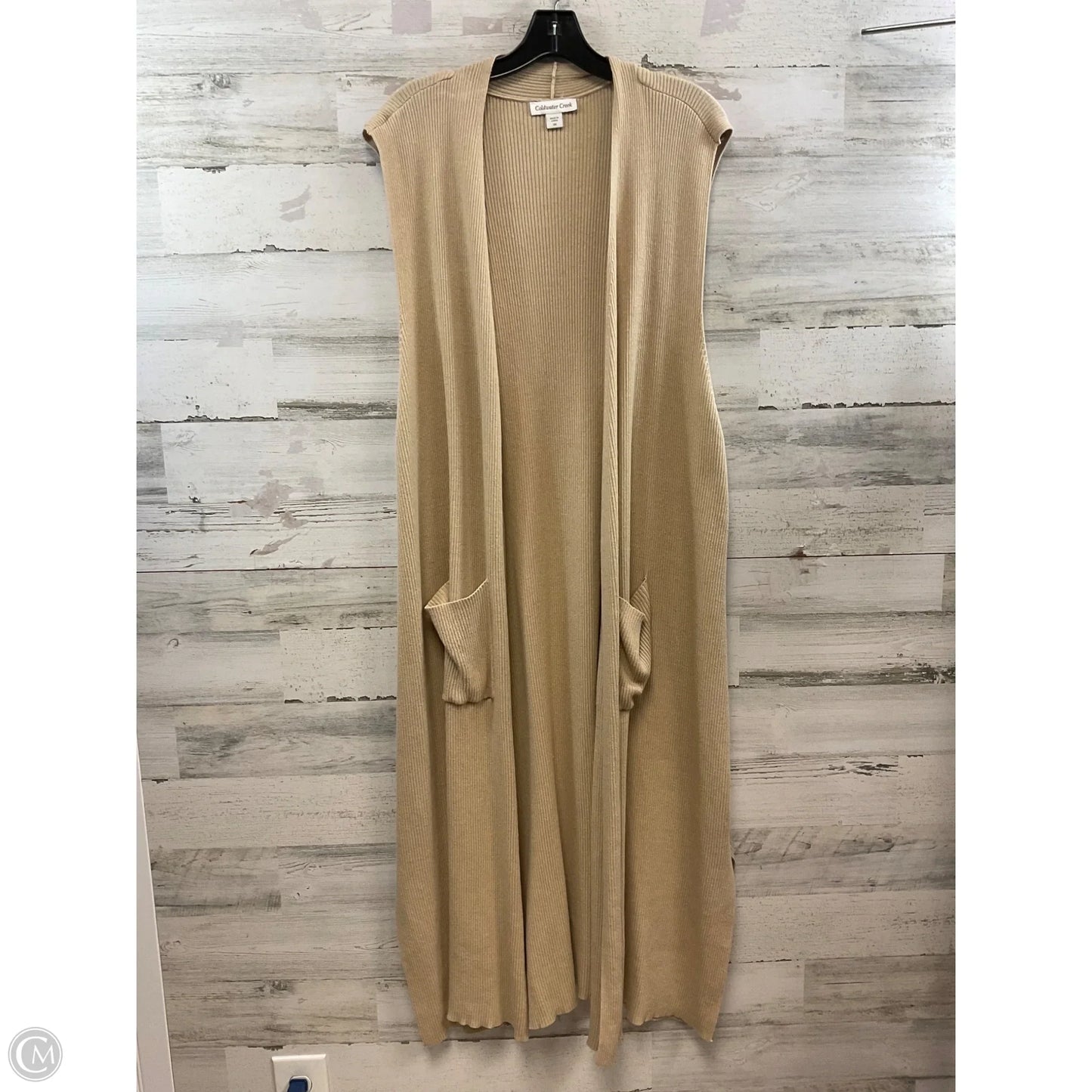 Sweater Cardigan By Coldwater Creek In Tan, Size: 3x