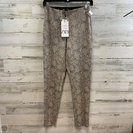 Pants Leggings By Zara In Snakeskin Print, Size: M