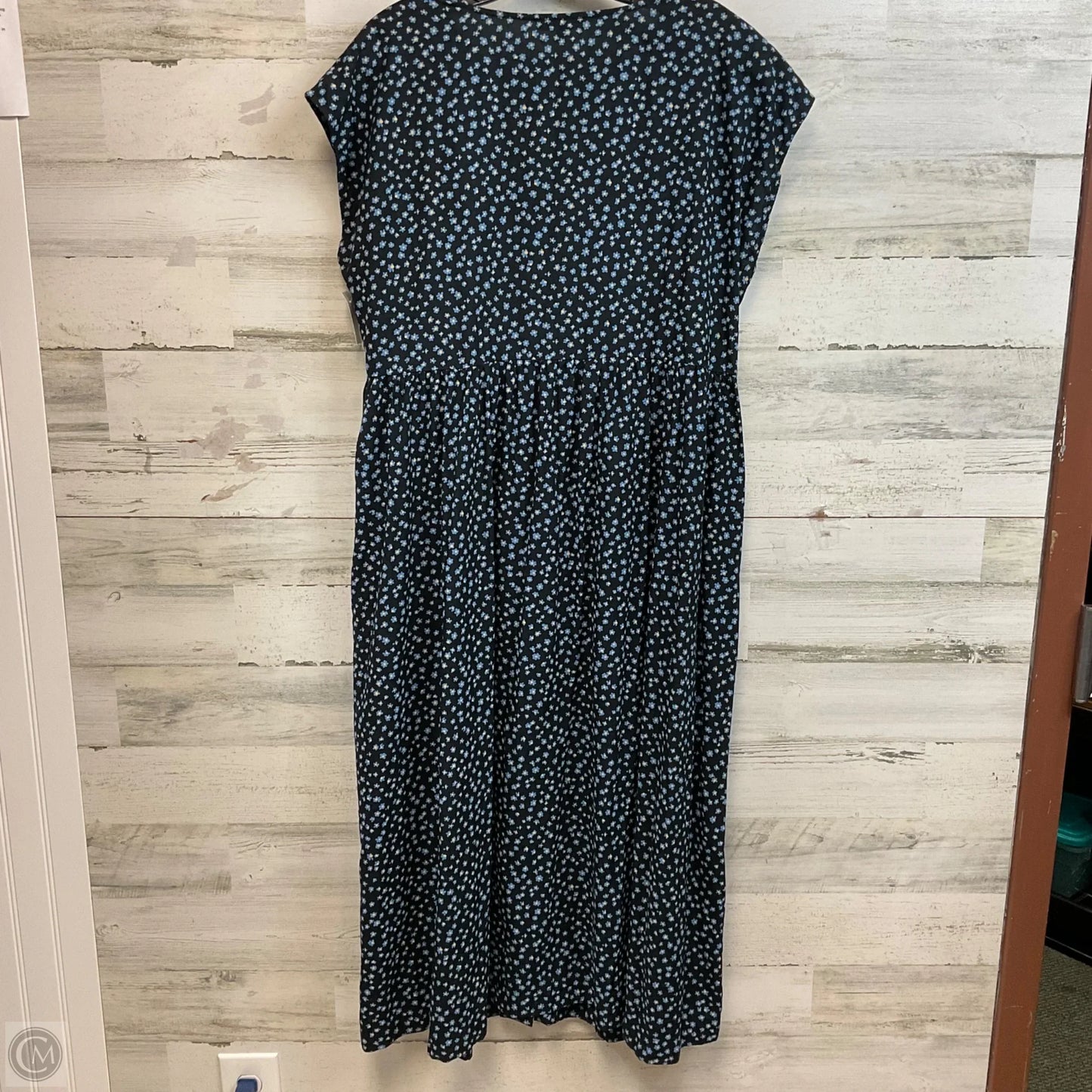 Dress Casual Midi By Madewell In Blue, Size: Xl