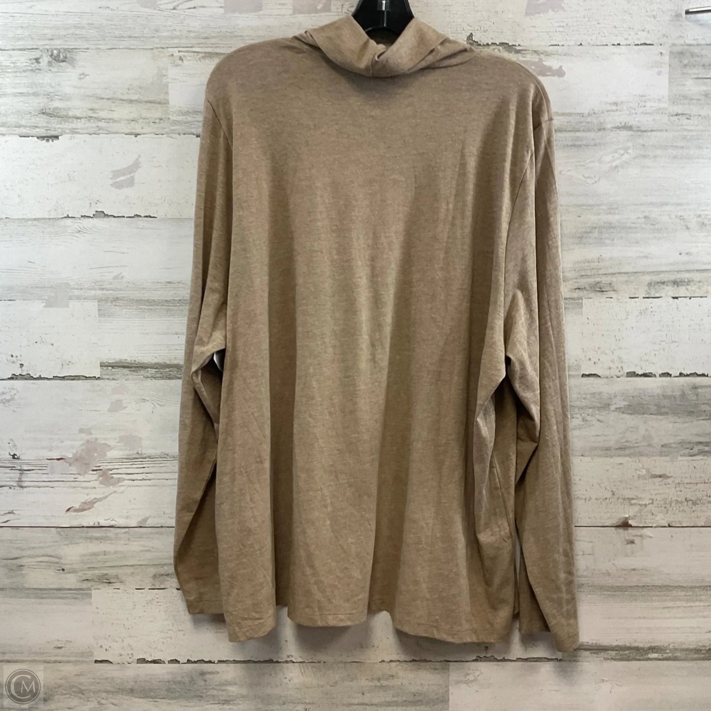 Top Long Sleeve Basic By J. Crew In Brown, Size: 3x