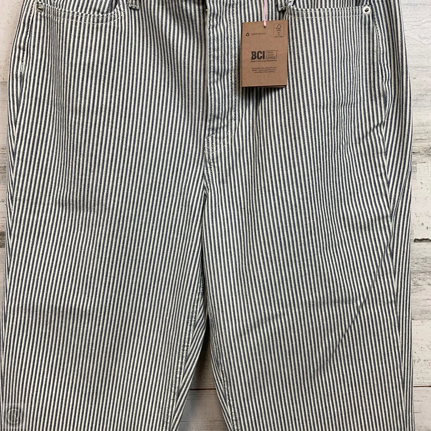 Jeans Straight By Boden In Blue Denim, Size: 12