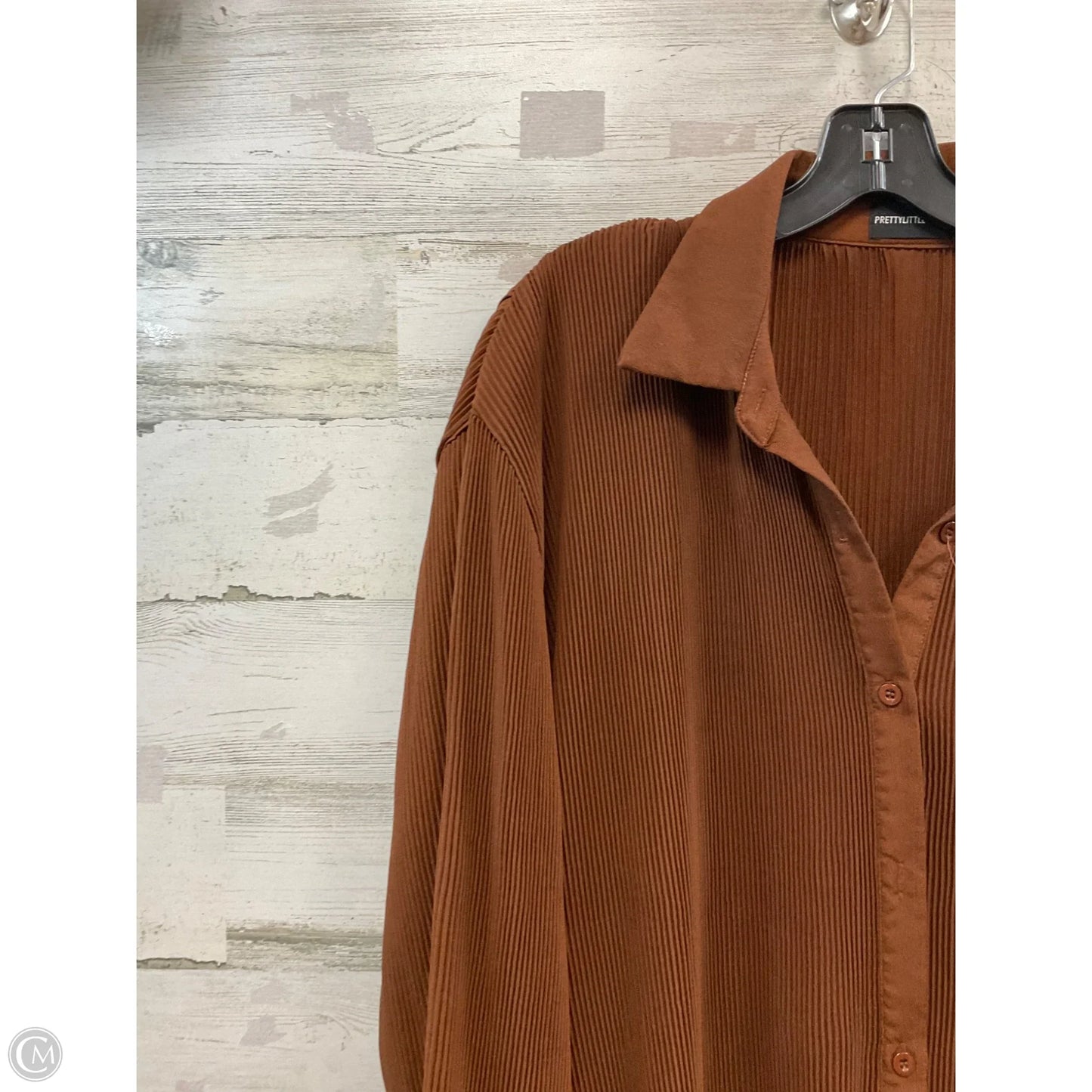 Dress Casual Maxi By Pretty Little Thing In Brown, Size: L